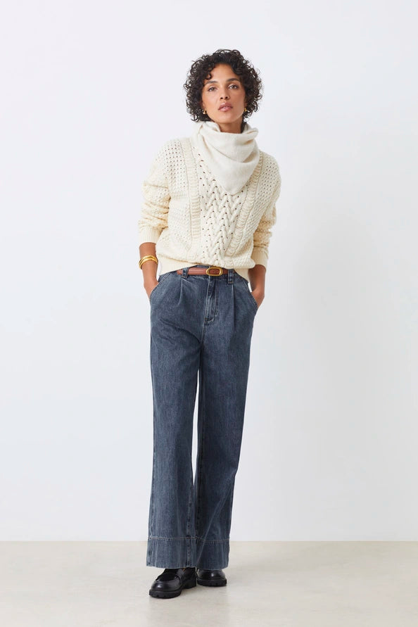 Pull Percy Blanc Cassé