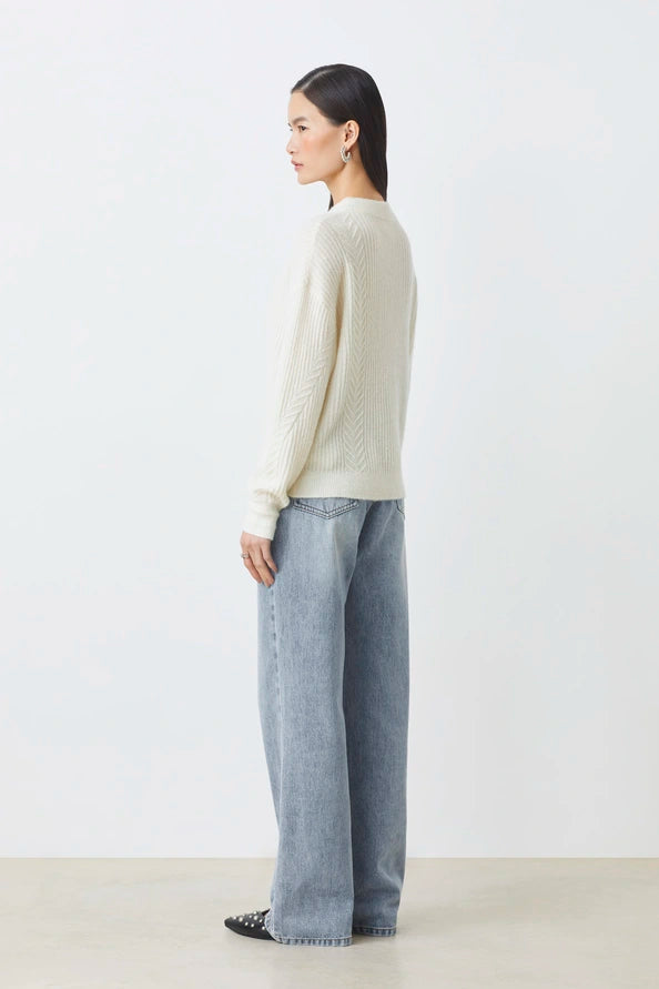 Pull Padamas Blan Cassé