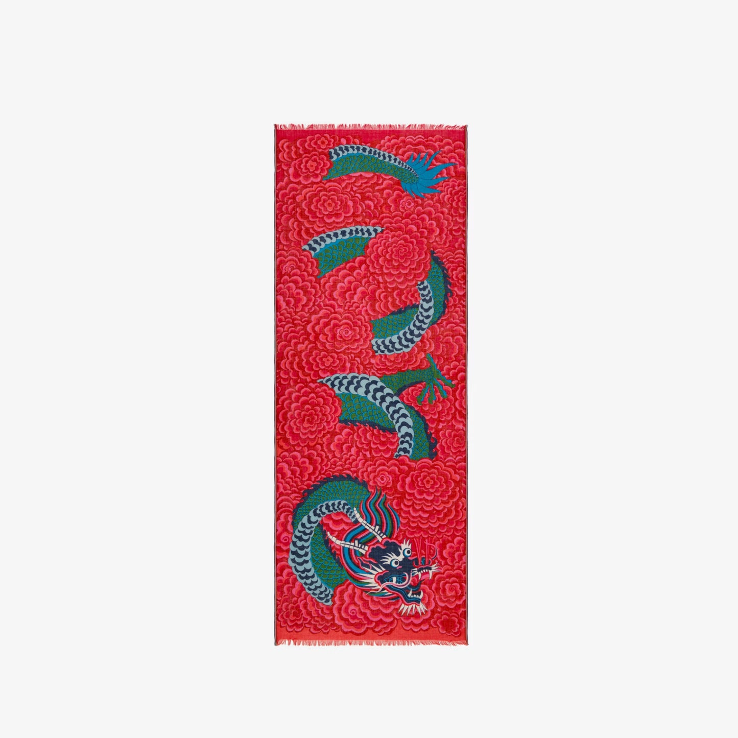Écharpe 70 - Dragon - Fuchsia