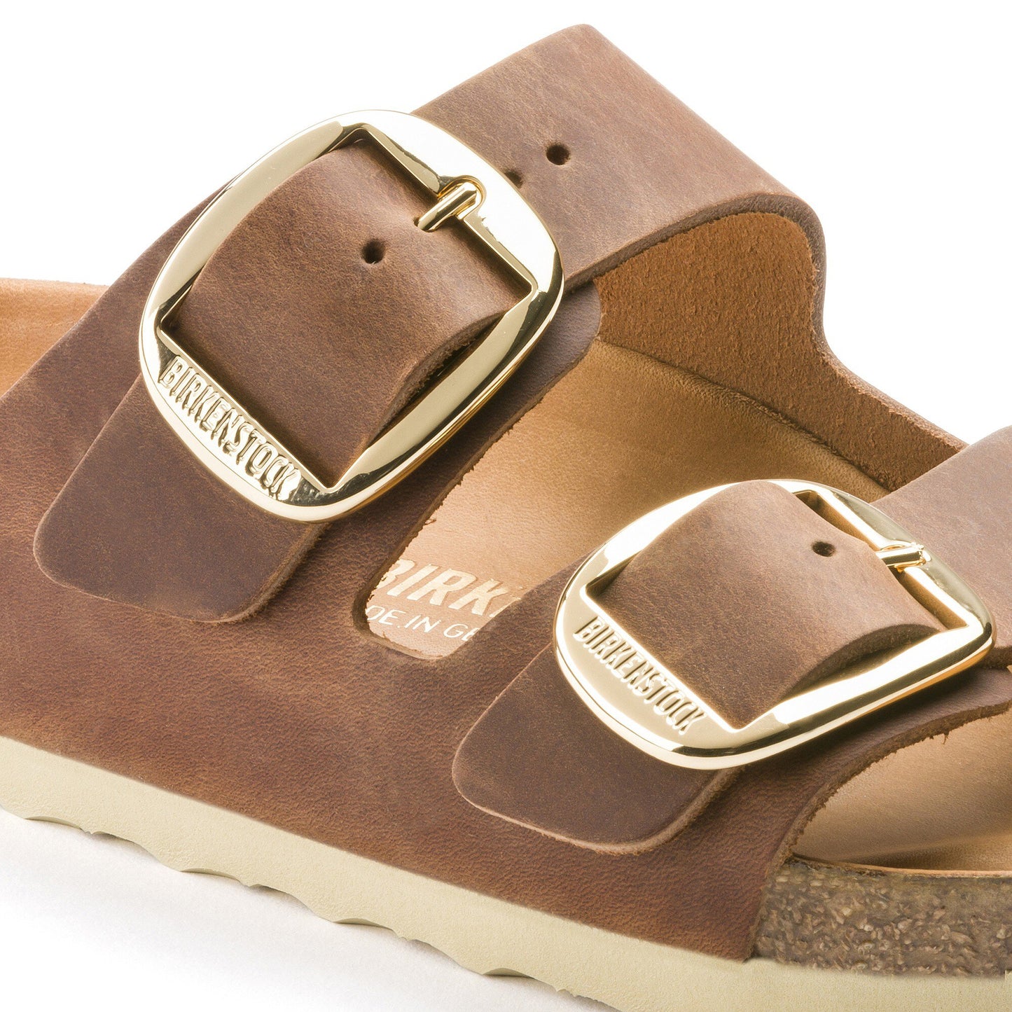 Birkenstock Arizona Big Buckle Cuir huilé - Cognac