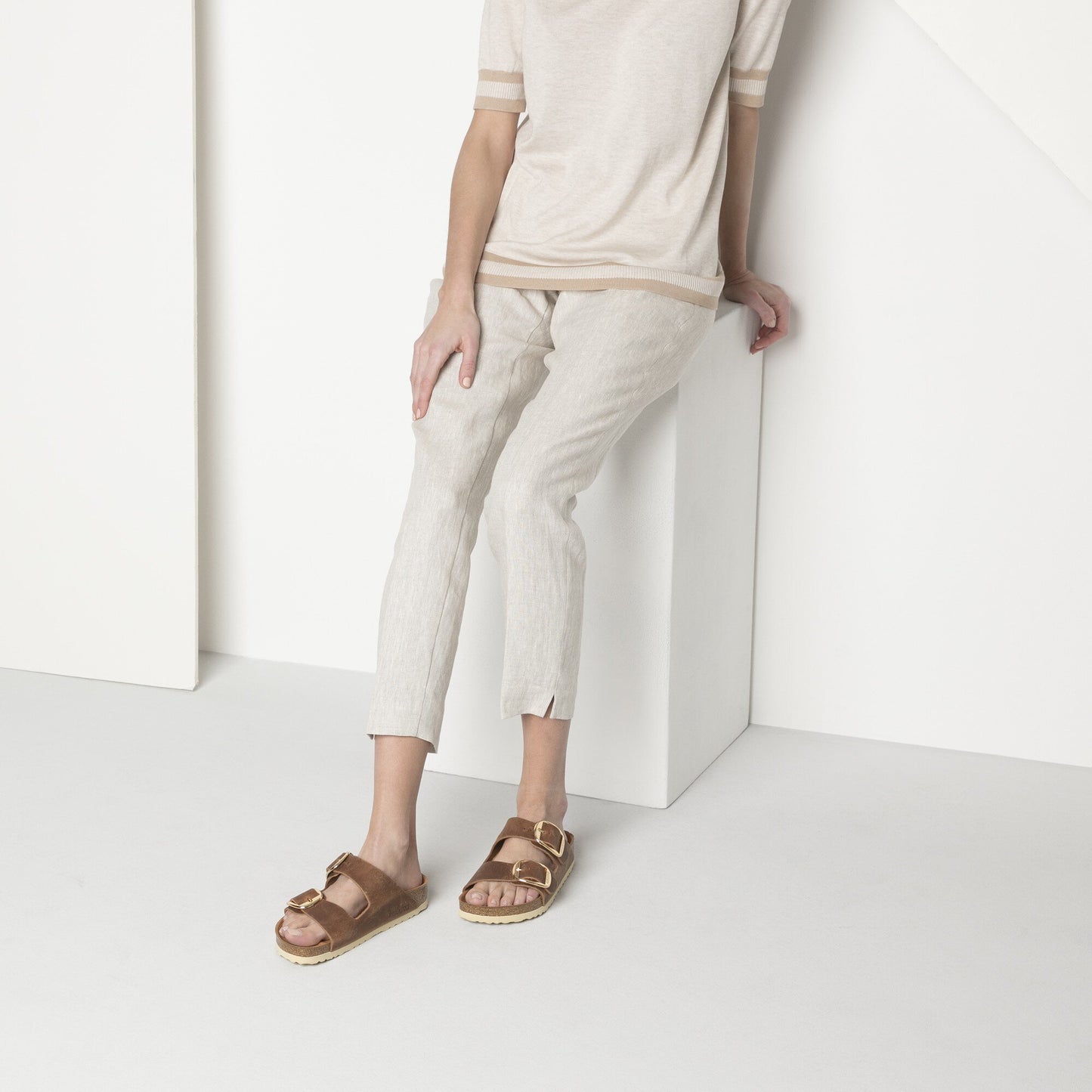 Birkenstock Arizona Big Buckle Cuir huilé - Cognac
