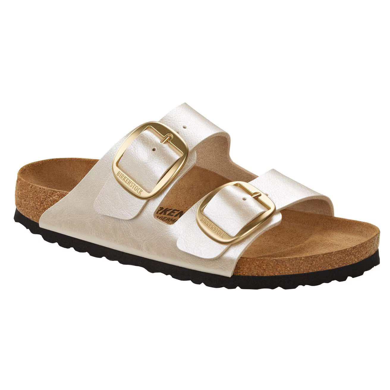 Sandale Arizona Big Buckle Graceful Pearl White