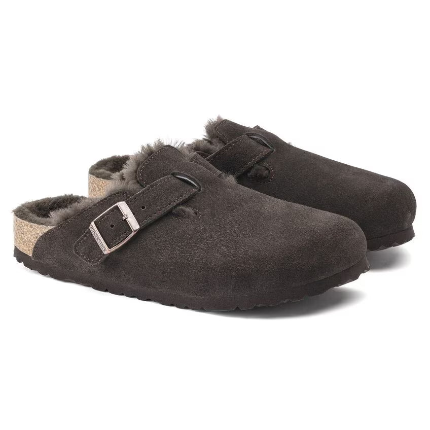 Birkenstock Boston en fourrure d’agneau