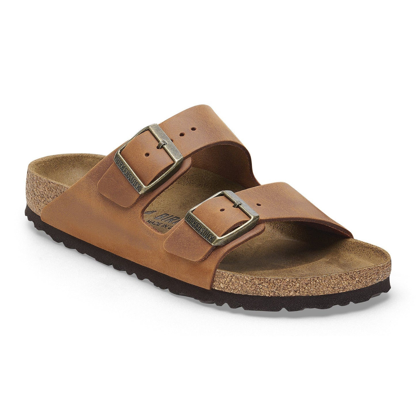Birkenstock Arizona Cuir huilé - Cognac