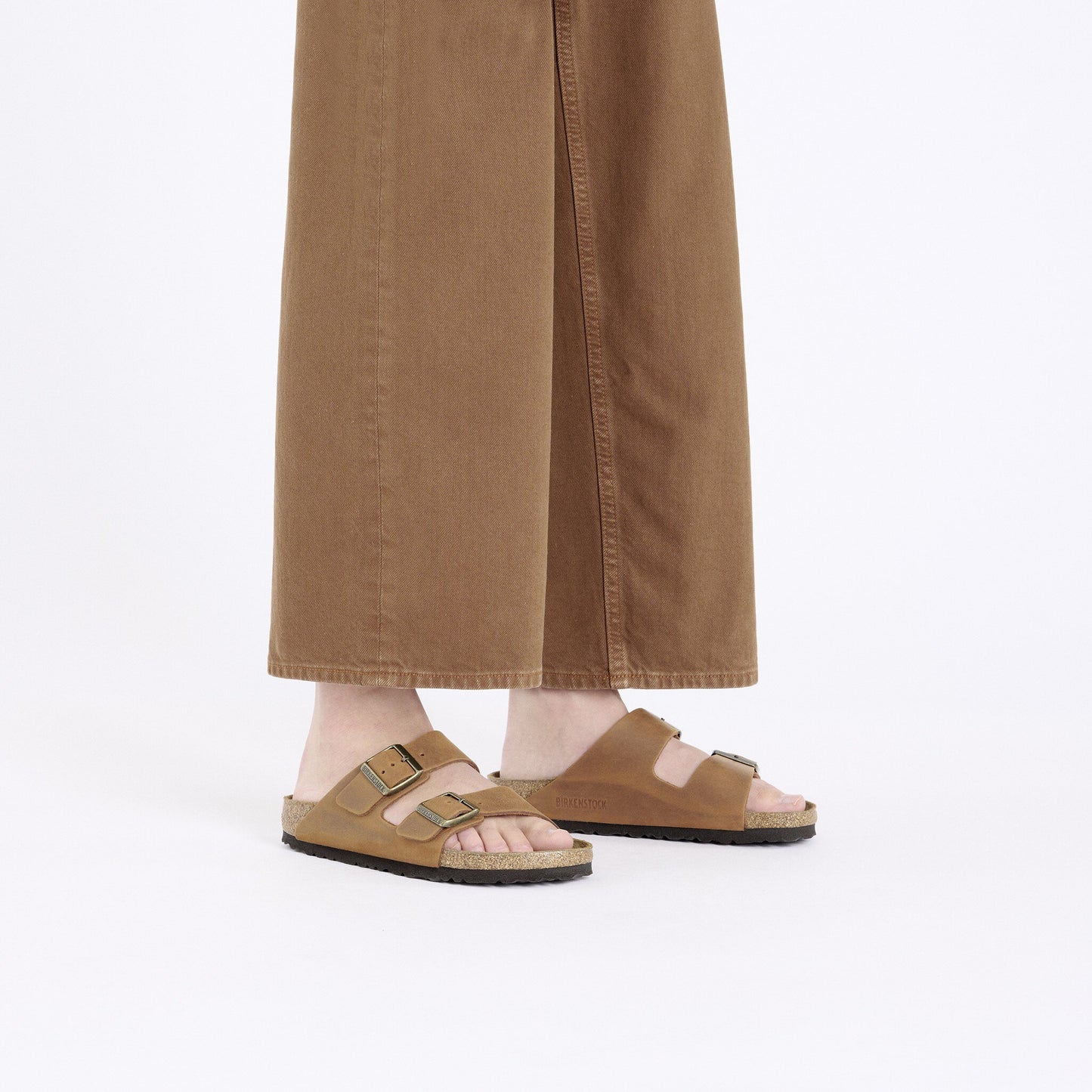 Birkenstock Arizona Cuir huilé - Cognac