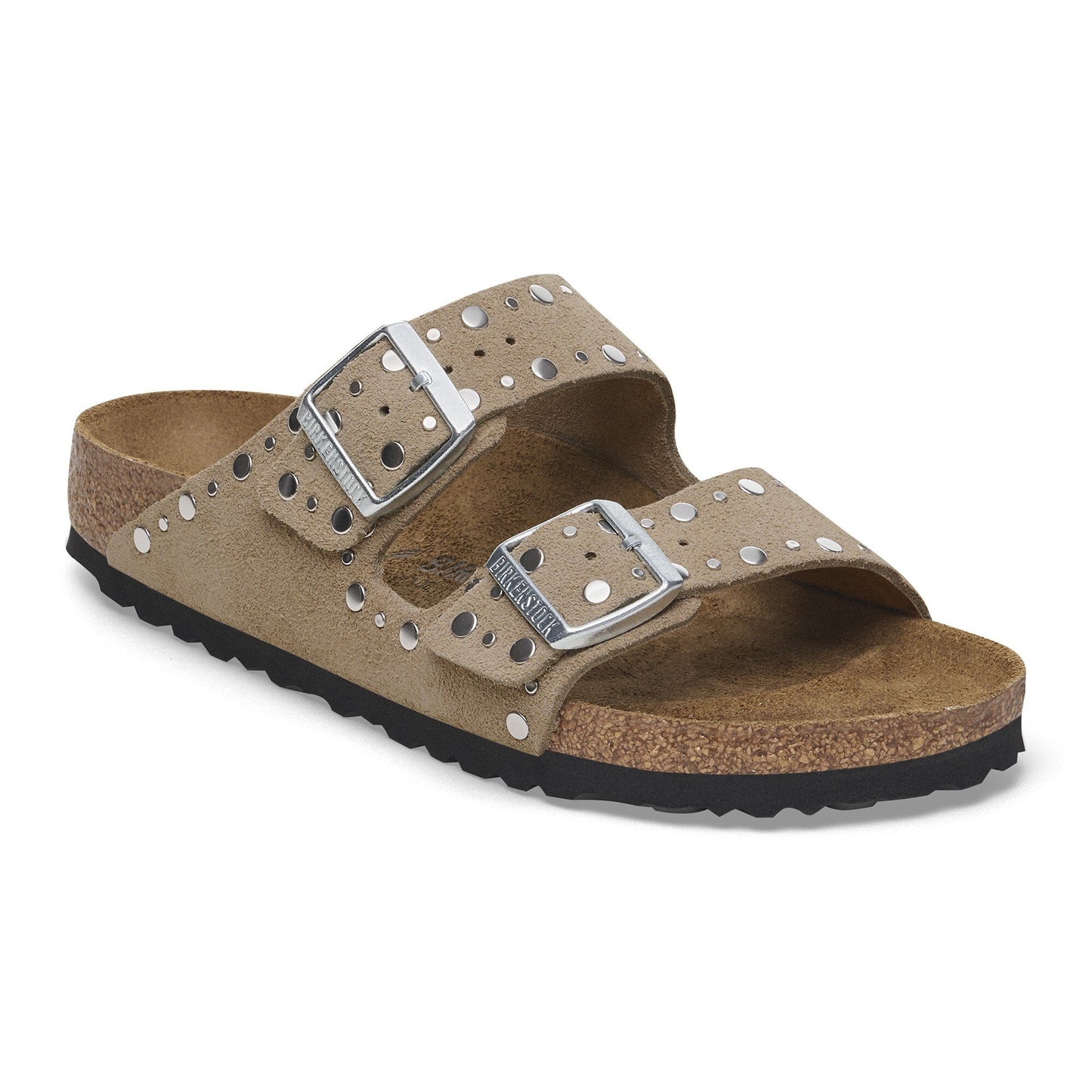 Birkenstock Arizona Rivet Suède - Taupe