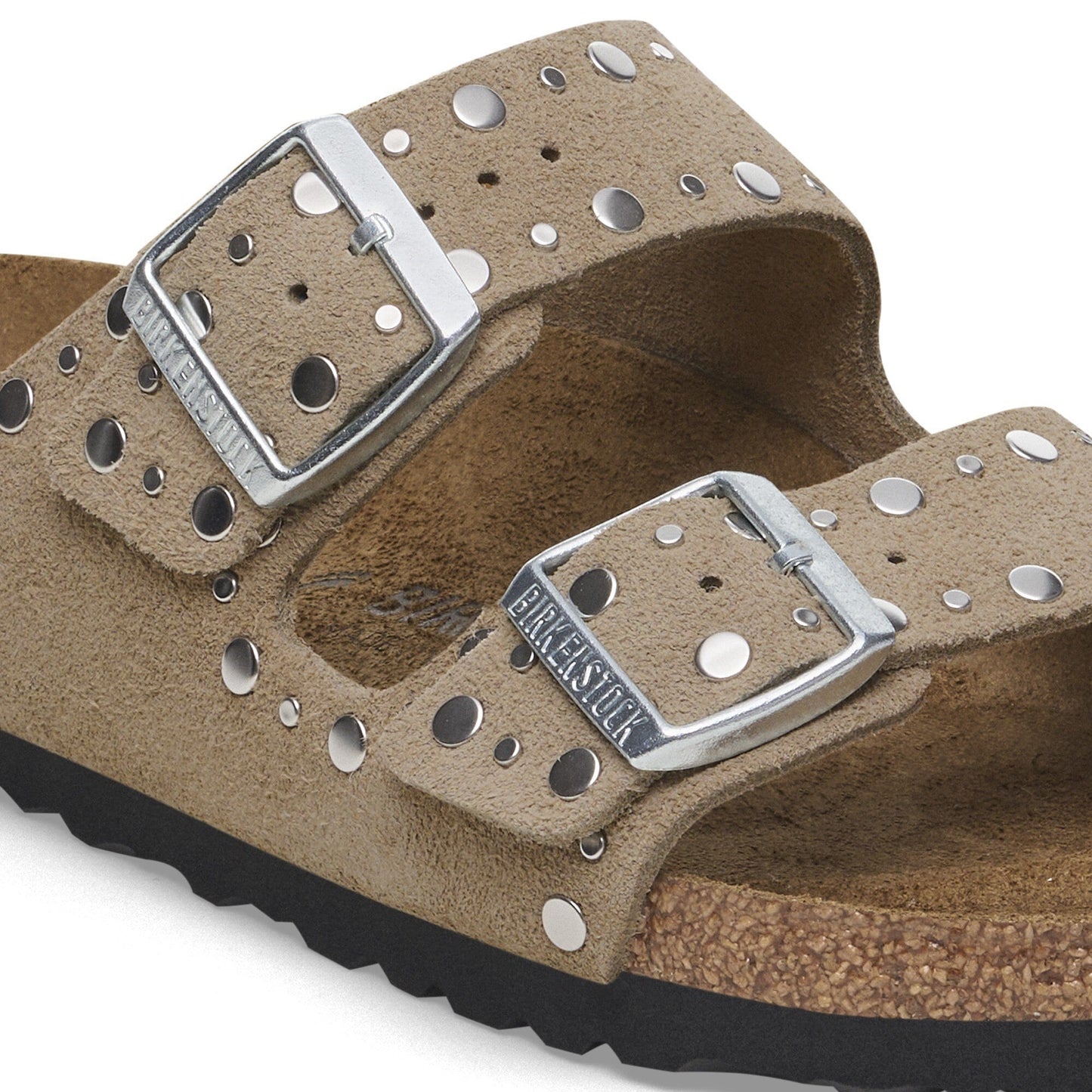 Birkenstock Arizona Rivet Suède - Taupe