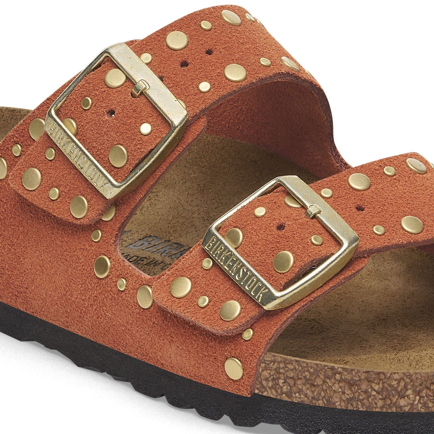 Birkenstock Arizona Rivet Suède Dark Rust