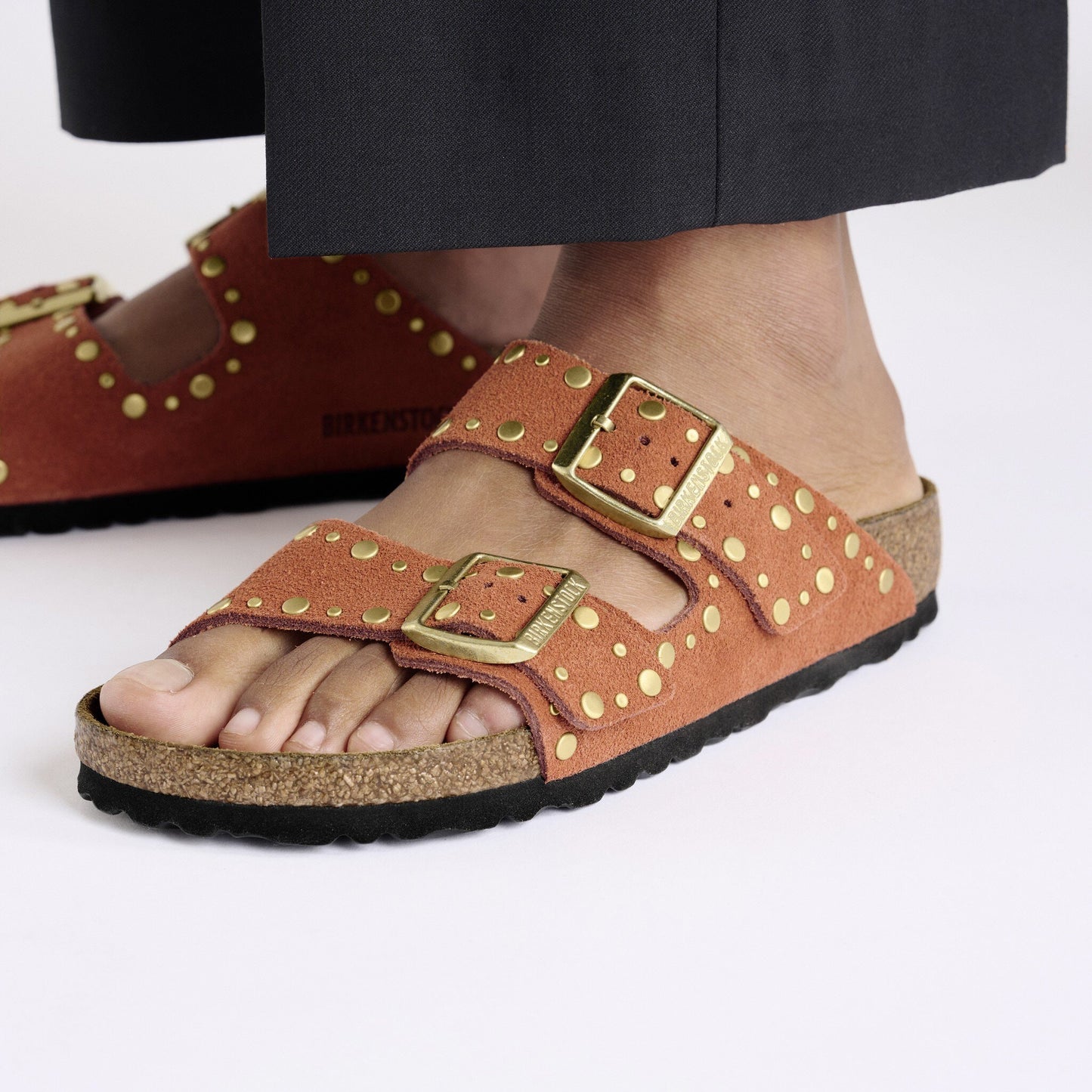 Birkenstock Arizona Rivet Suède Dark Rust