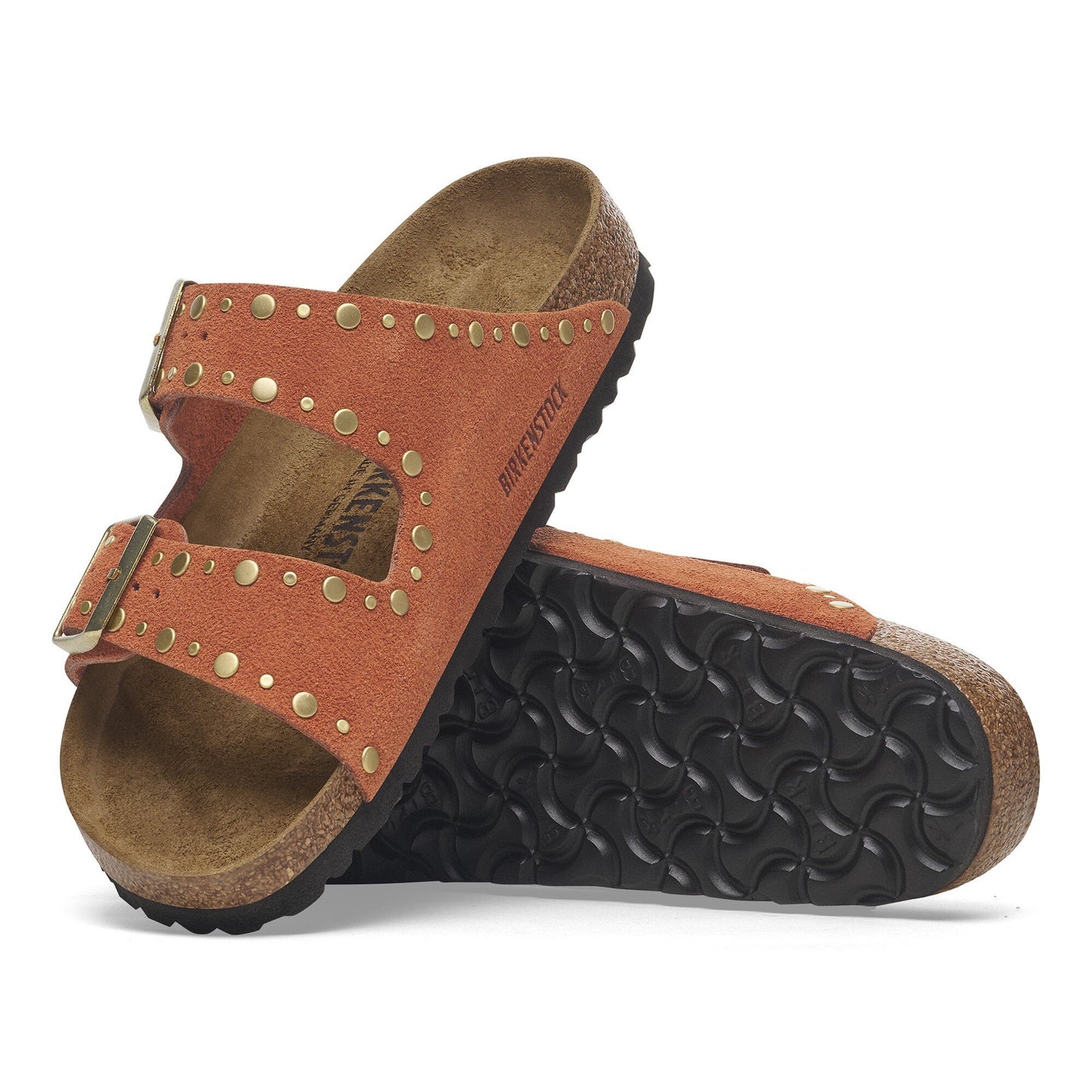 Birkenstock Arizona Rivet Suède Dark Rust