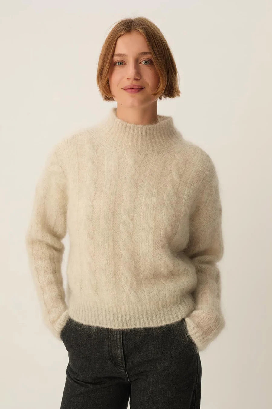 PULL ALONZO GRIS CHINE
