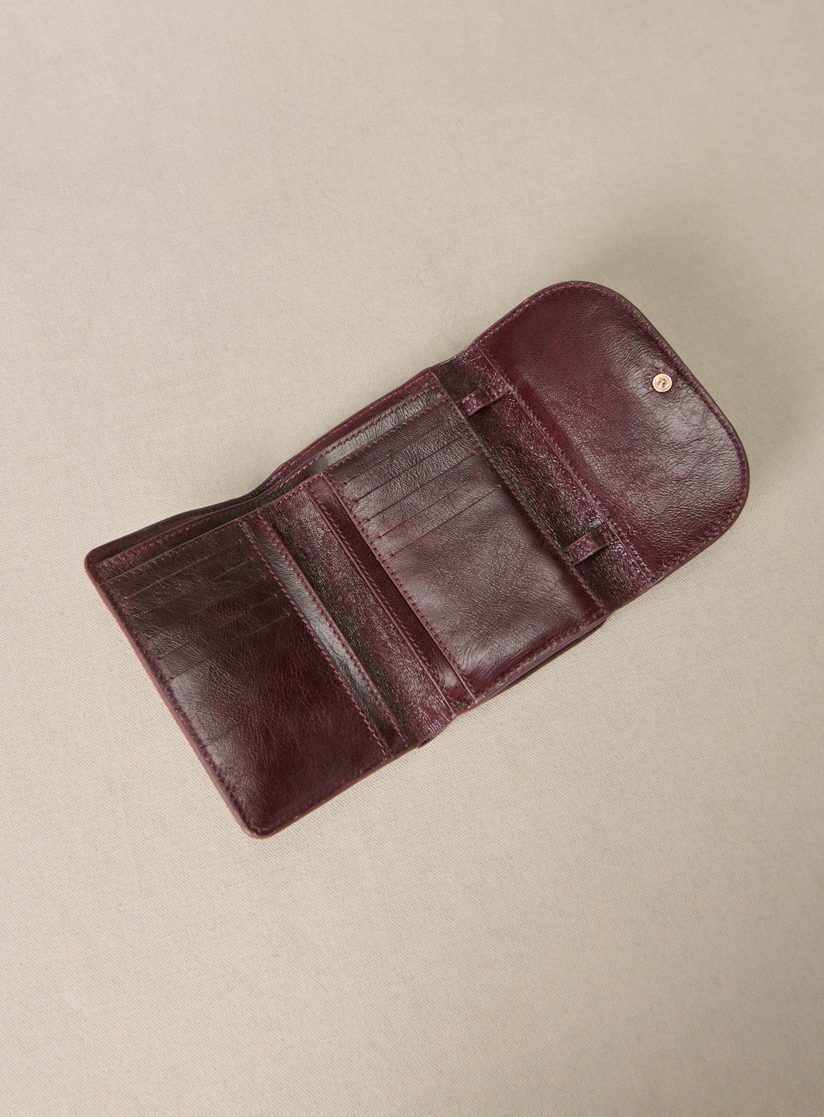 PORTE CARTES ELODIE Aubergine