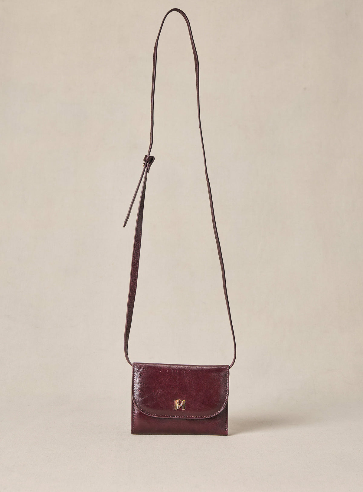 PORTE CARTES ELODIE Aubergine