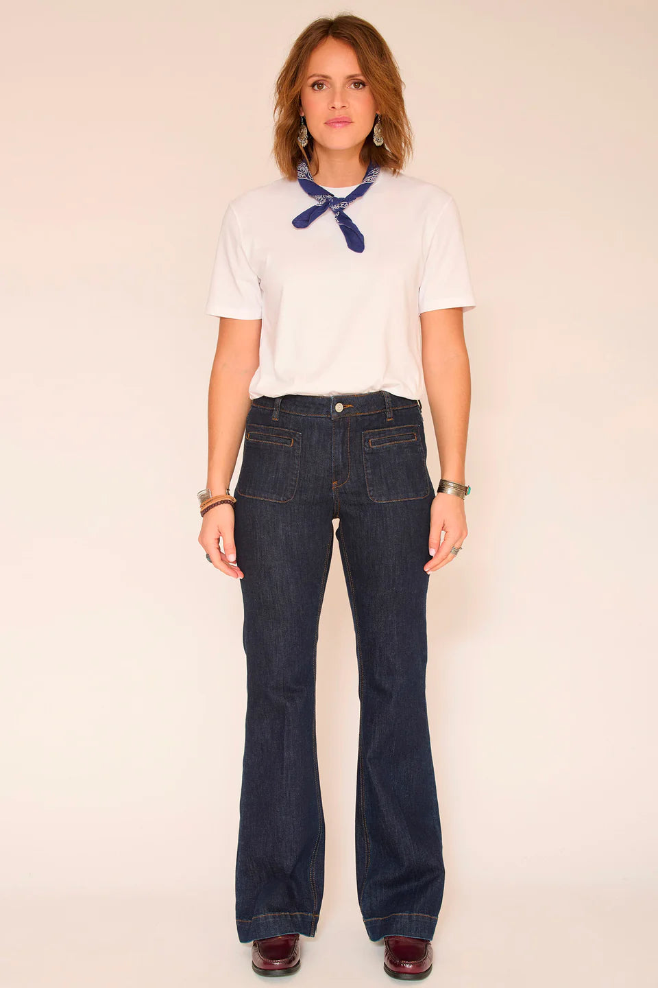 JEAN FLARE - THE DIANA WILSON BLUE SYDNEY WASH