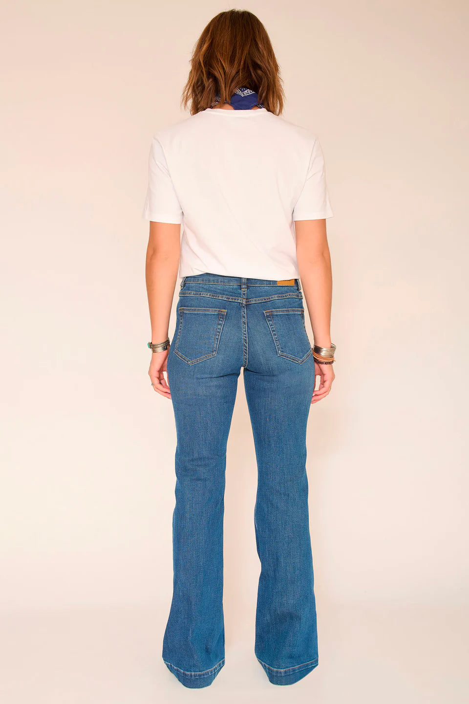 JEAN FLARE - THE DIANA WILSON BLUE TEXAS WASH