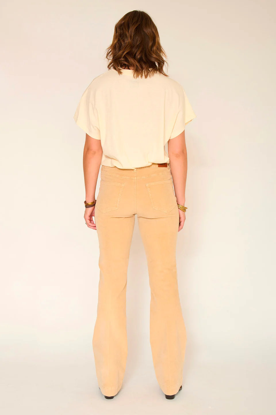 PANTALON EN VELOURS - THE DIANA VELVET PEARL