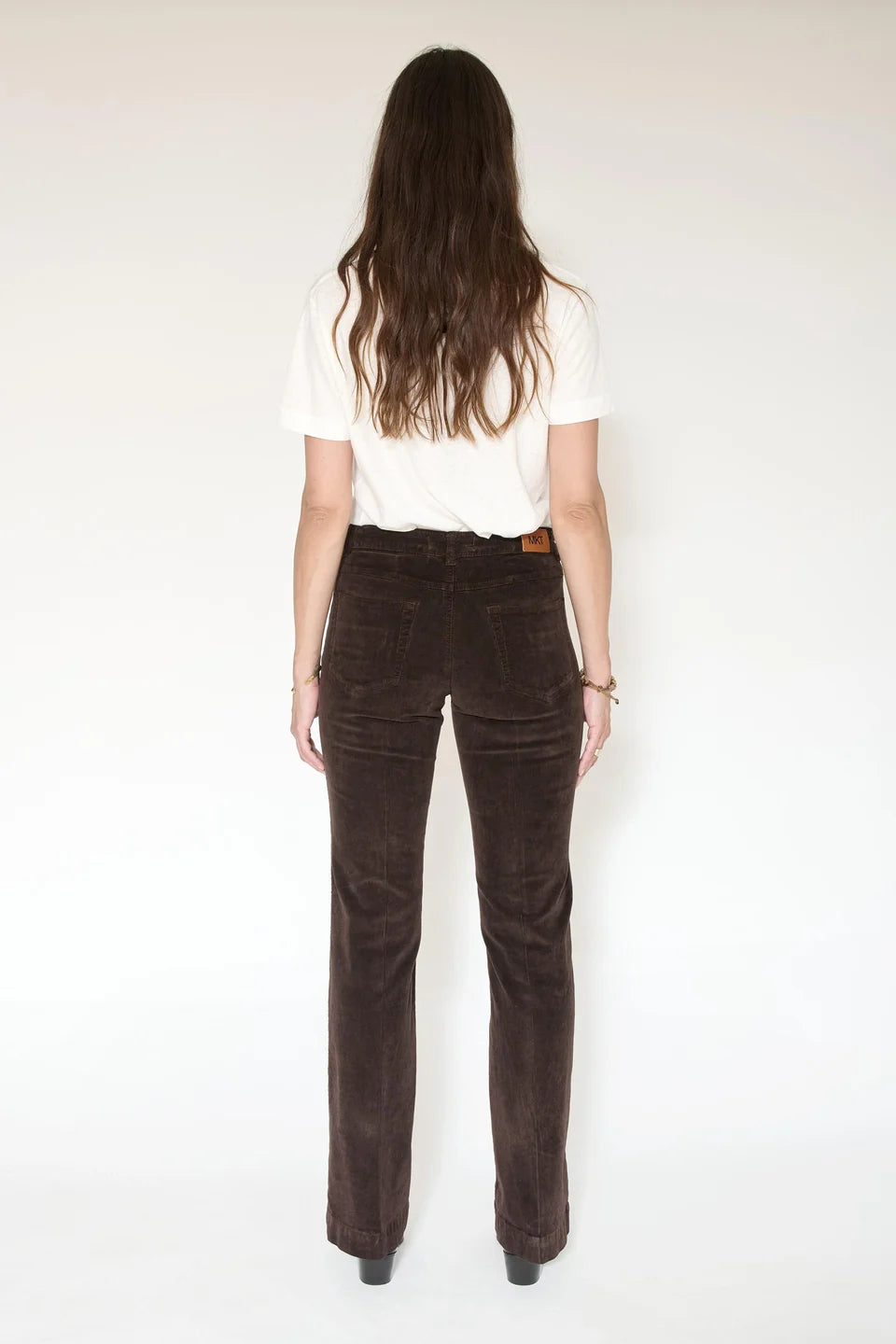 PANTALON - THE DIANA VELVET-BROWN
