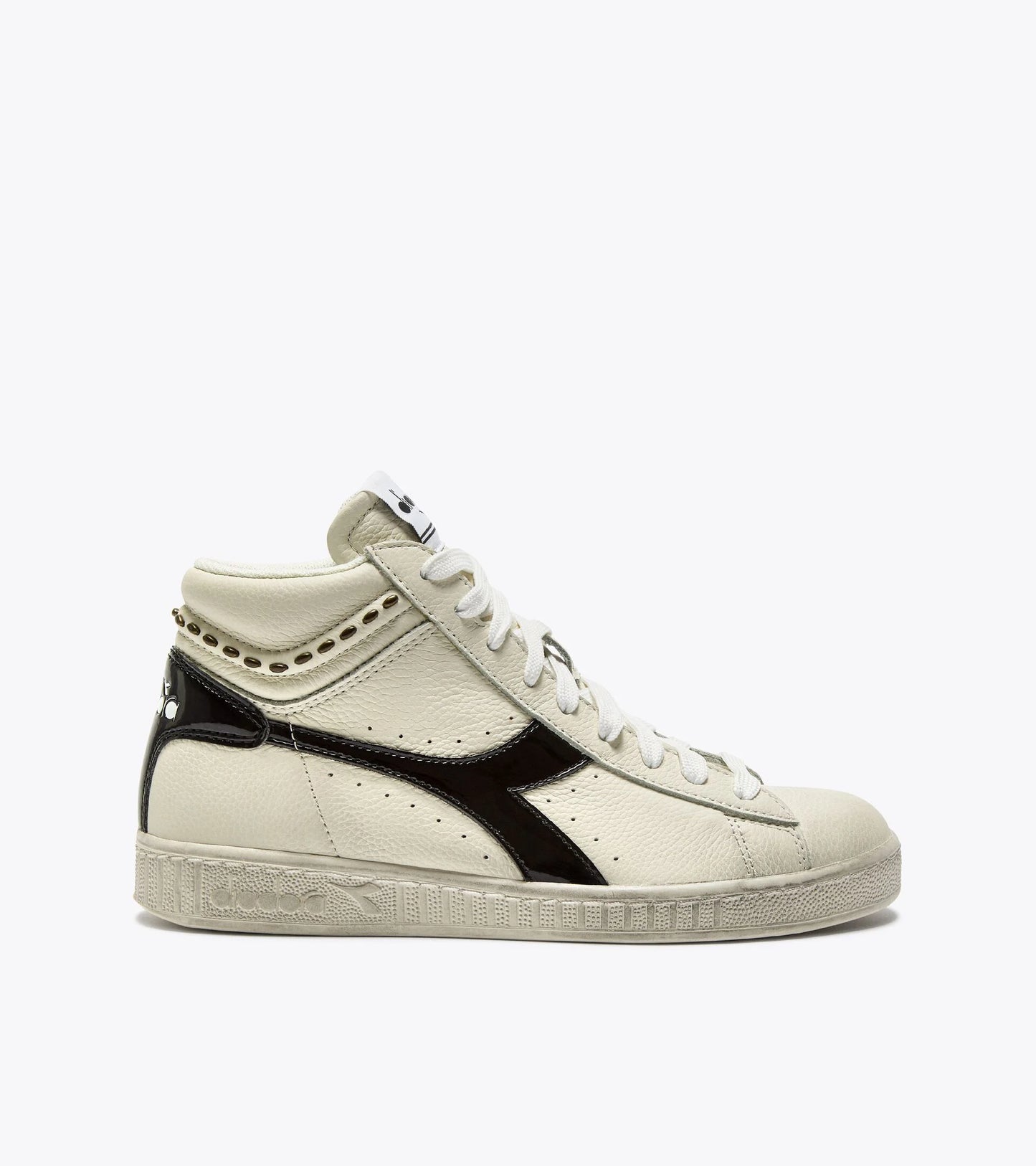 GAME L HIGH WAXED STUDS WN White Black