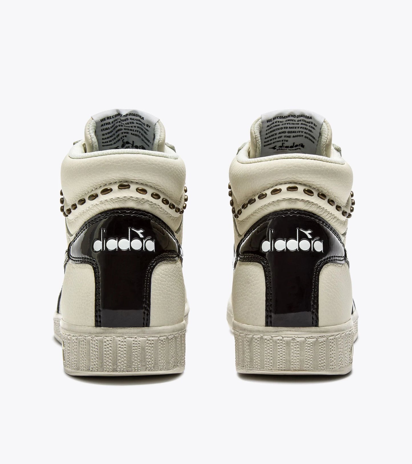 GAME L HIGH WAXED STUDS WN White Black