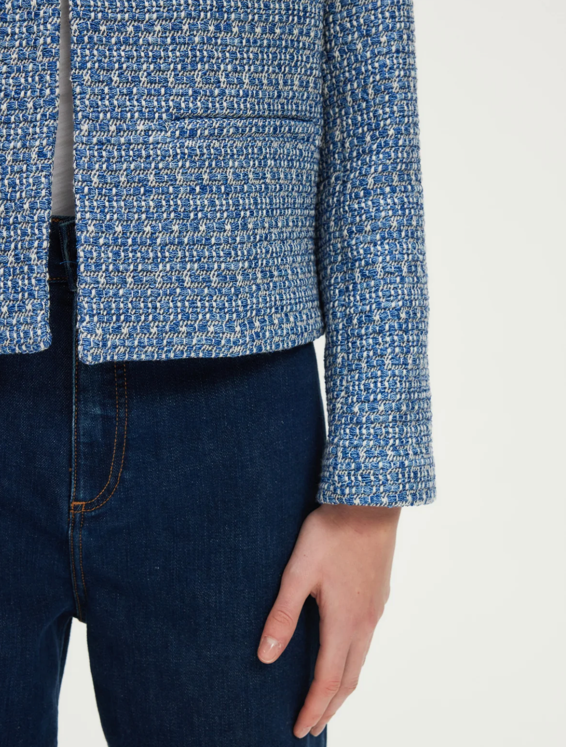 Veste courte en tweed bicolore - RONISE