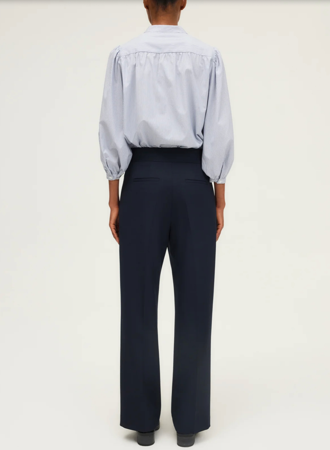 Pantalon droit de tailleur - CILIANE Marine (Copie)