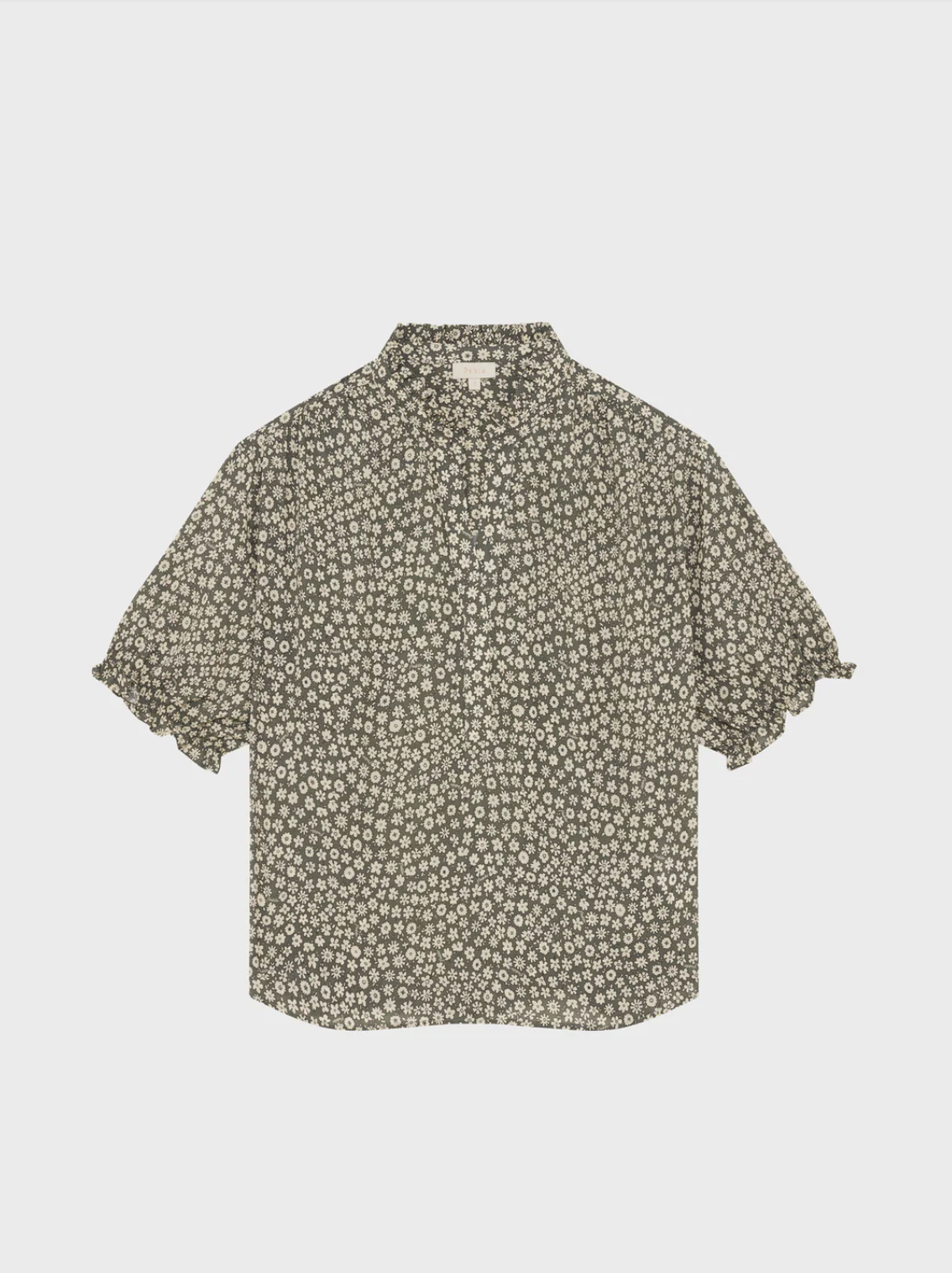 Blouse fleurie à volants - CAMILLEA