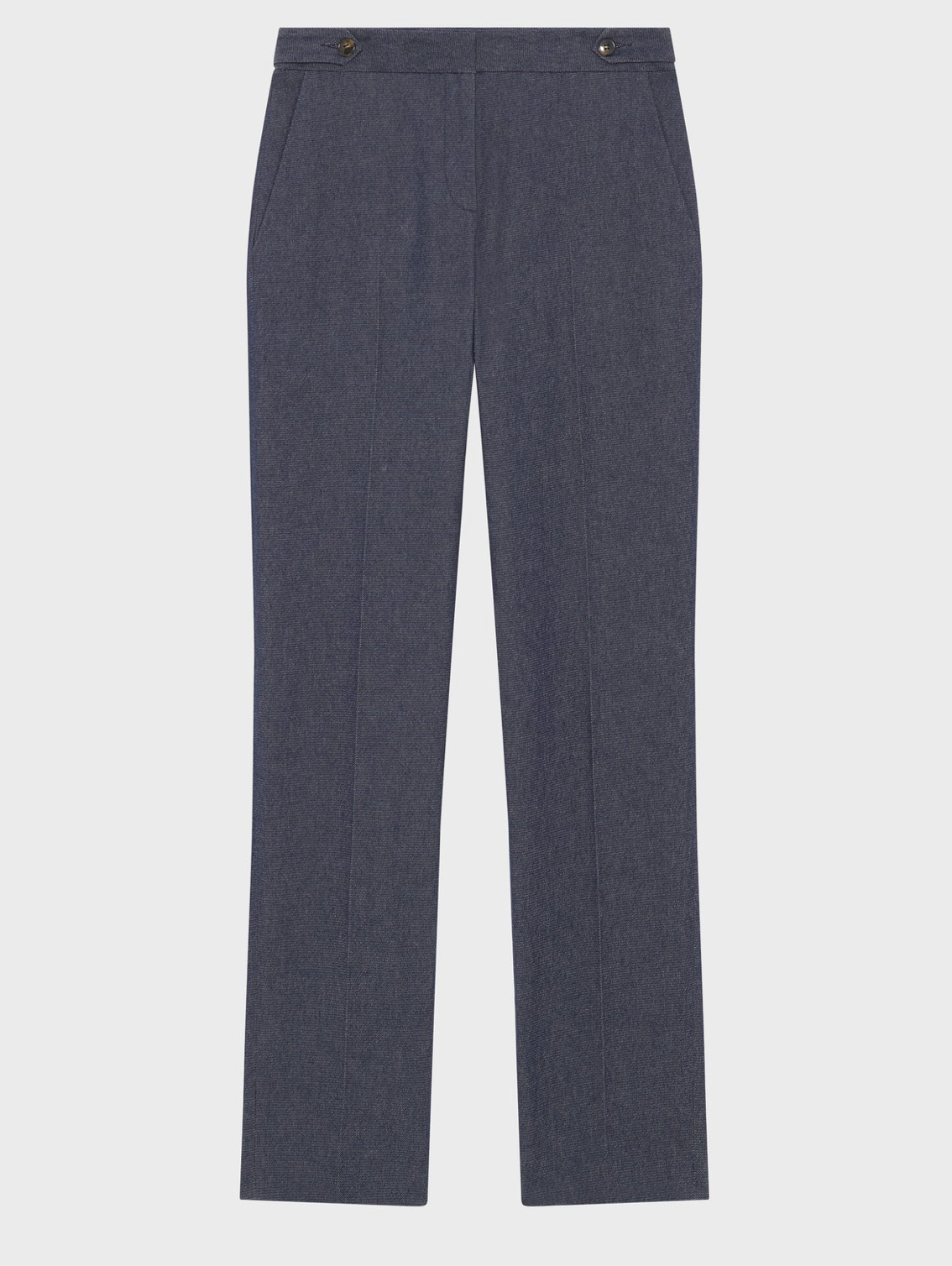 Pantalon droit de tailleur en denim - BELINDA