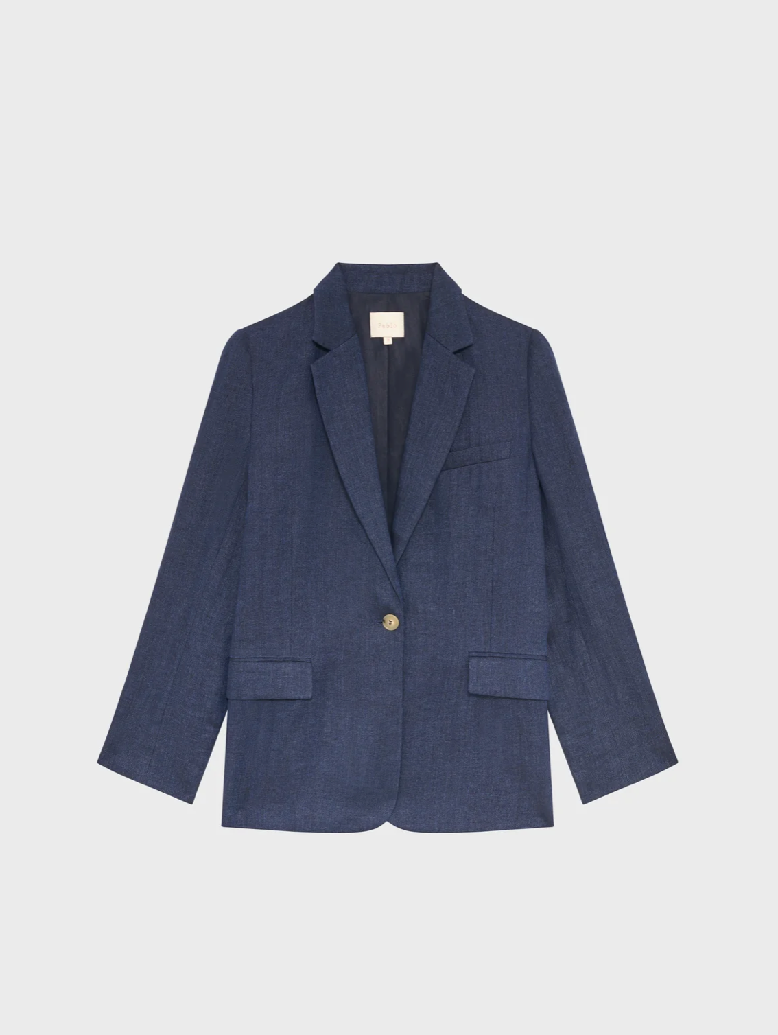 Veste de tailleur en lin à chevrons - MAYSSA