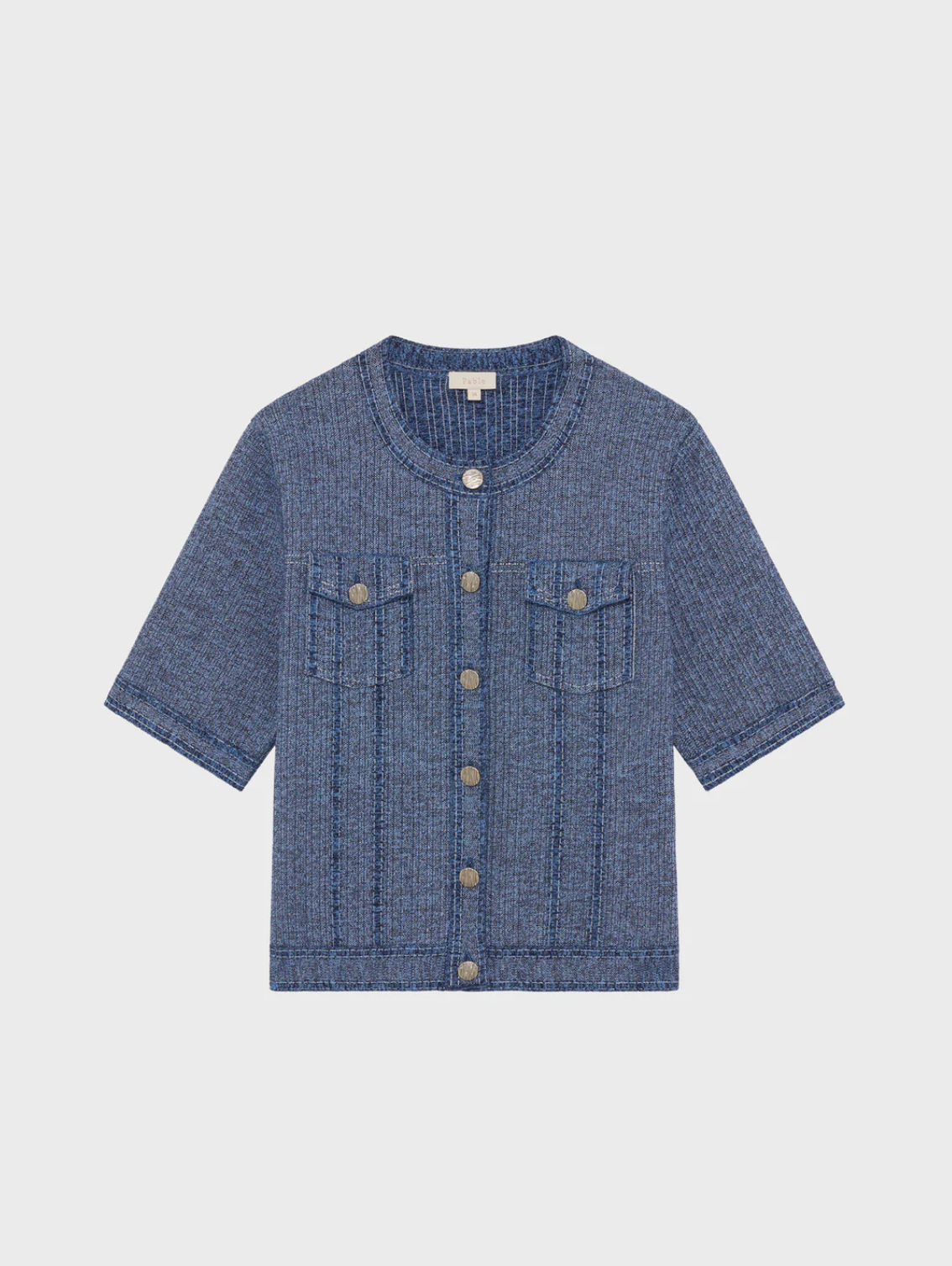 Gilet effet jean à manches courtes - LISA