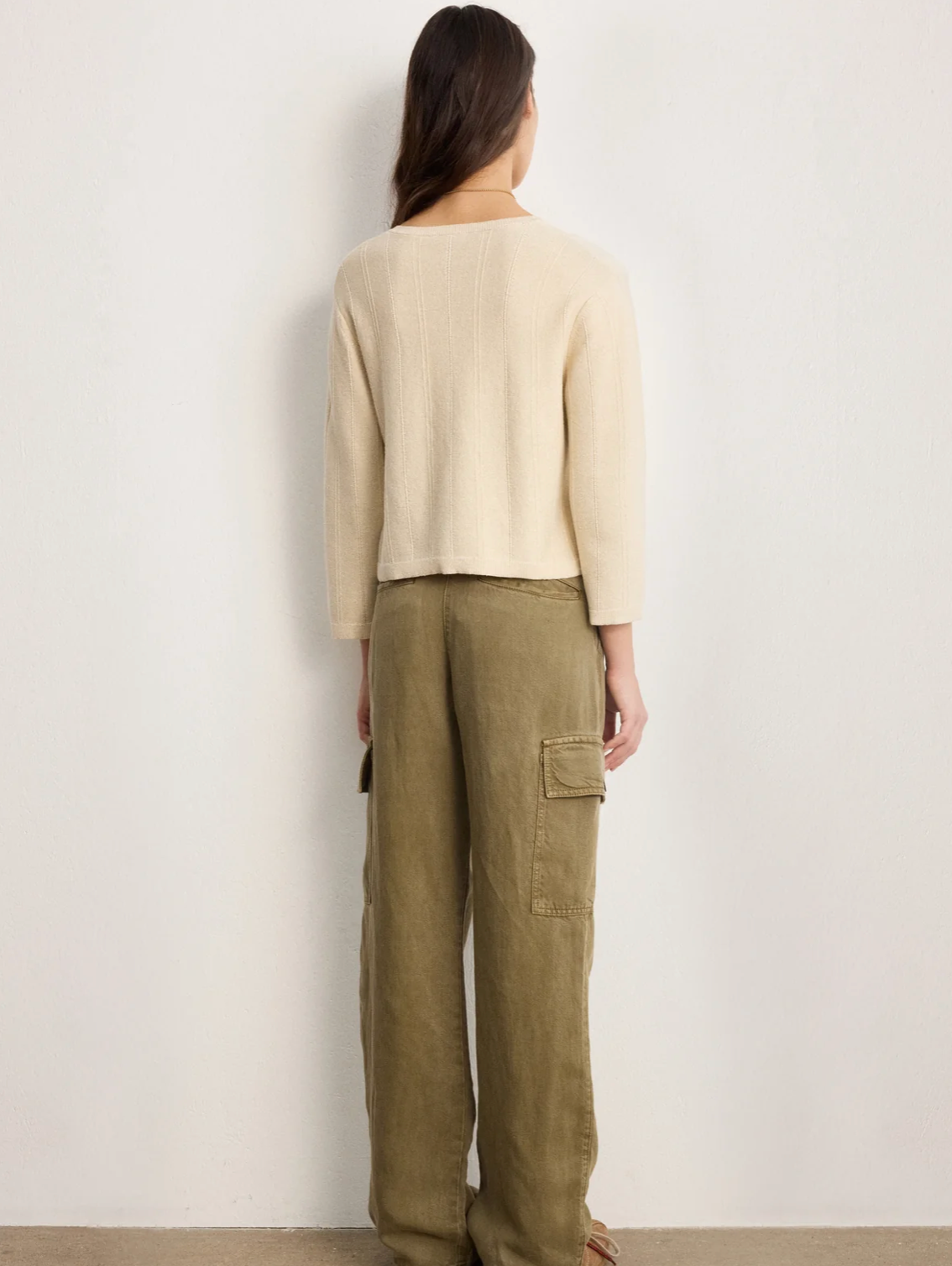 Gilet en coton et soie à lurex - LOANE