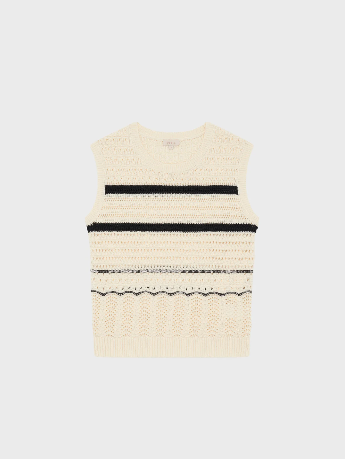 Top en crochet à rayures - LORYNE