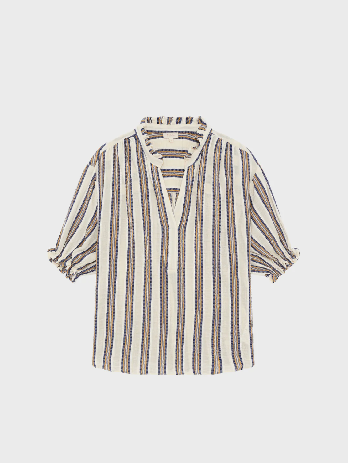 Blouse à rayures et volants - CAYLA