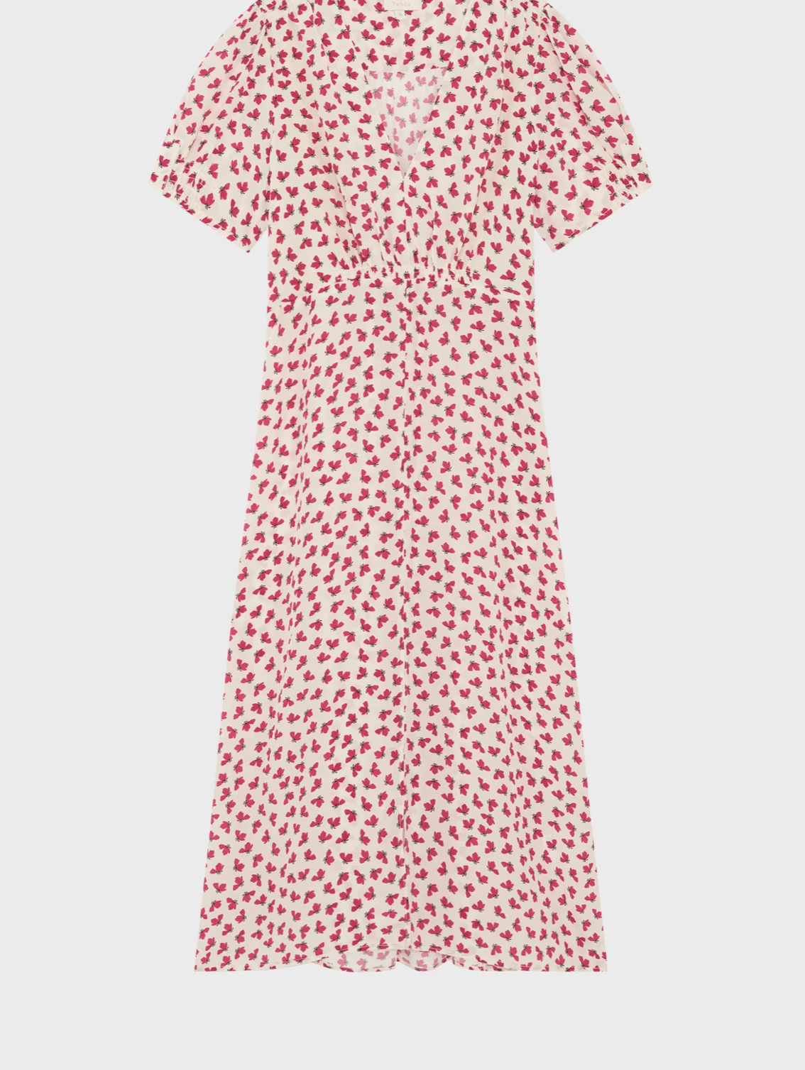 Robe longue cintrée à fleurs - AUDREY