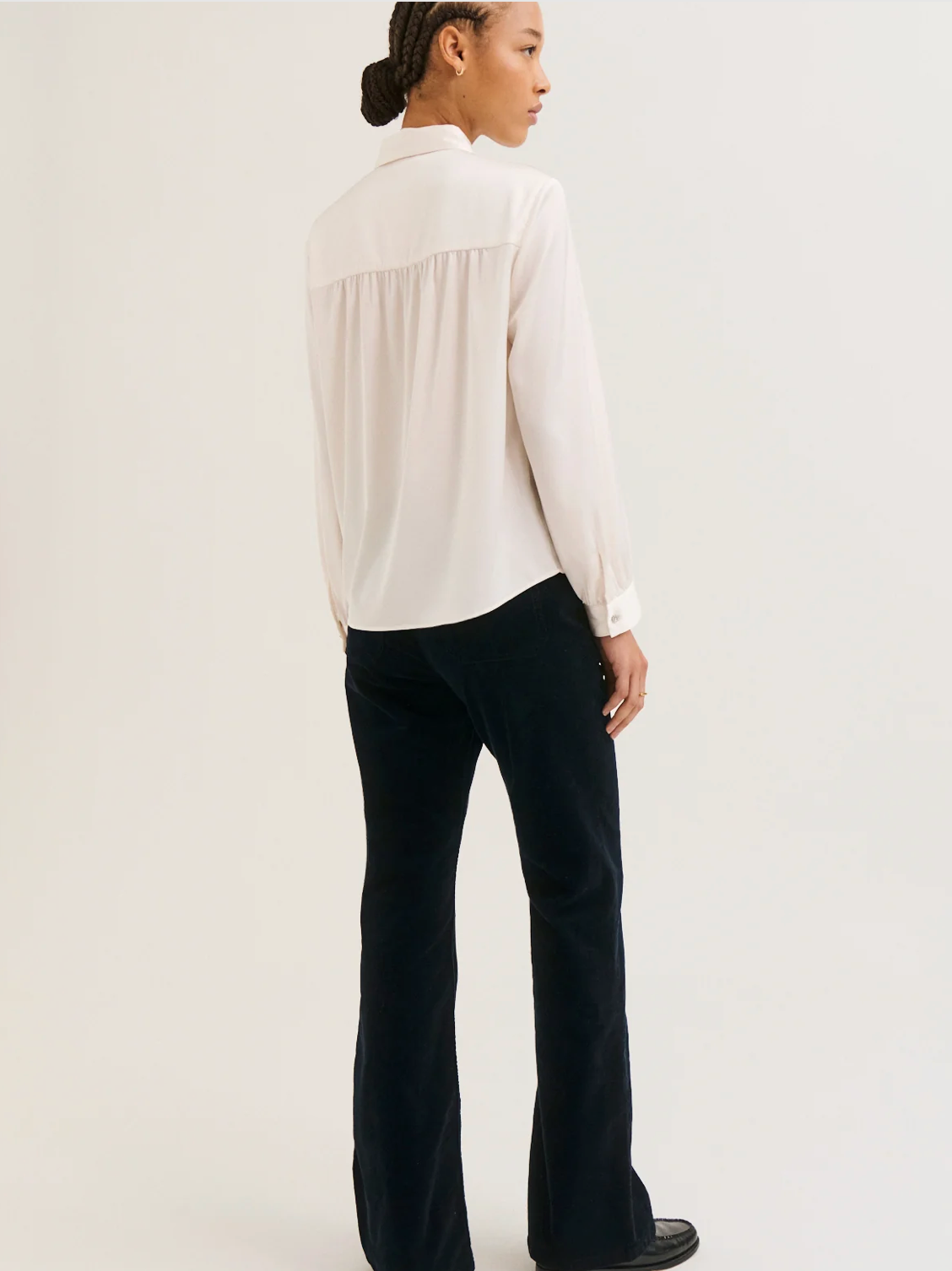 Chemise fluide en satin - LENIE