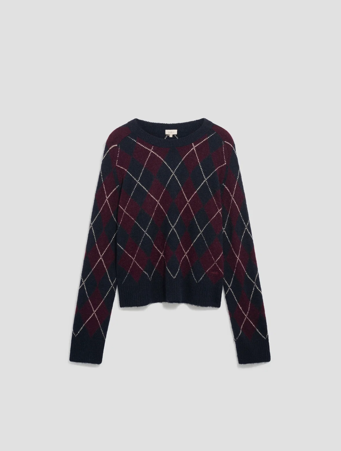 Pull à losanges contrastés - ROXANE Bordeaux