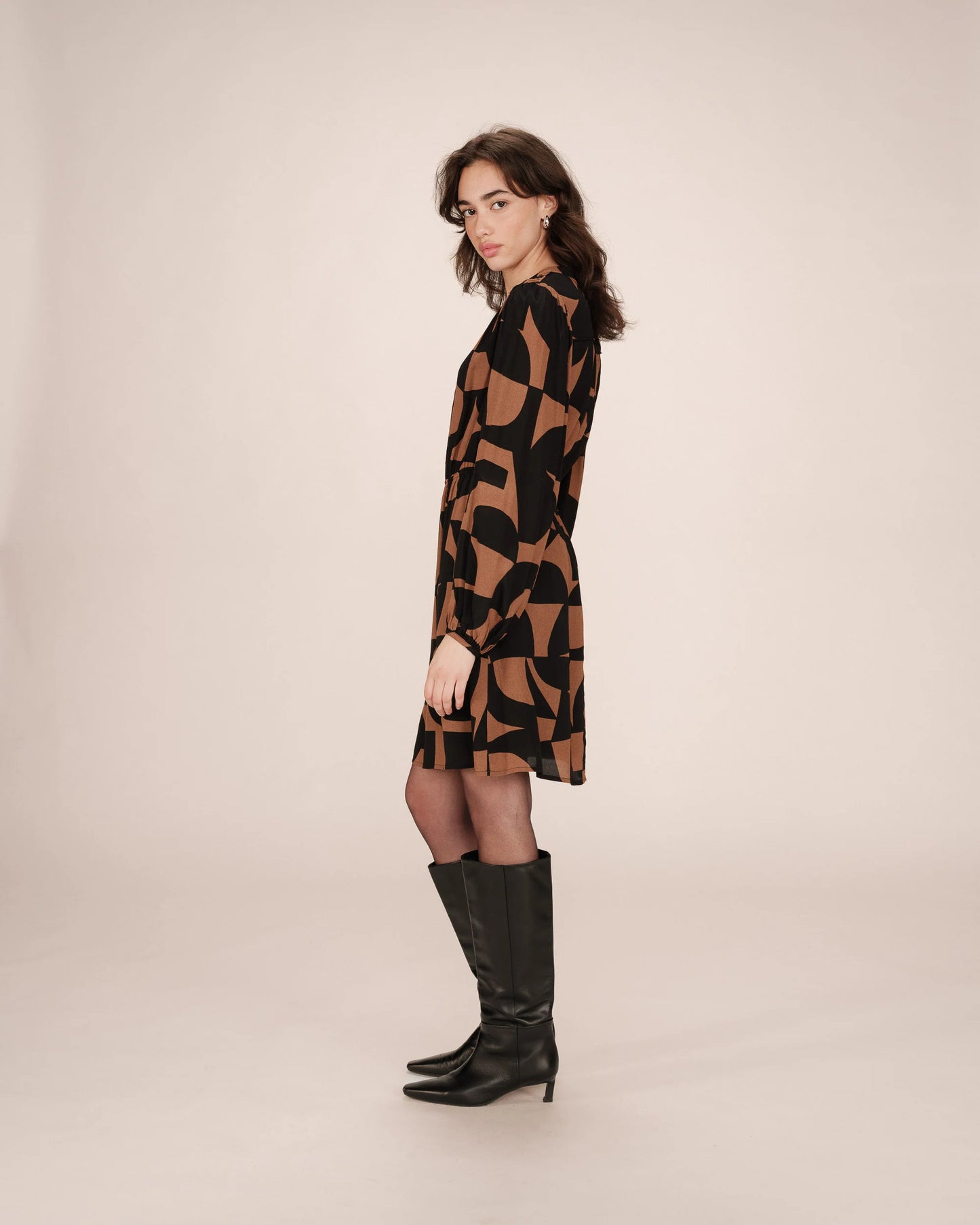 ROBE COURTE CHOCOLAT SELIA