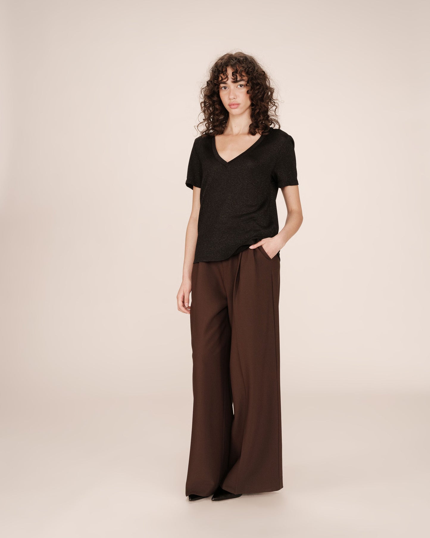 T-SHIRT NOIR STARDUST