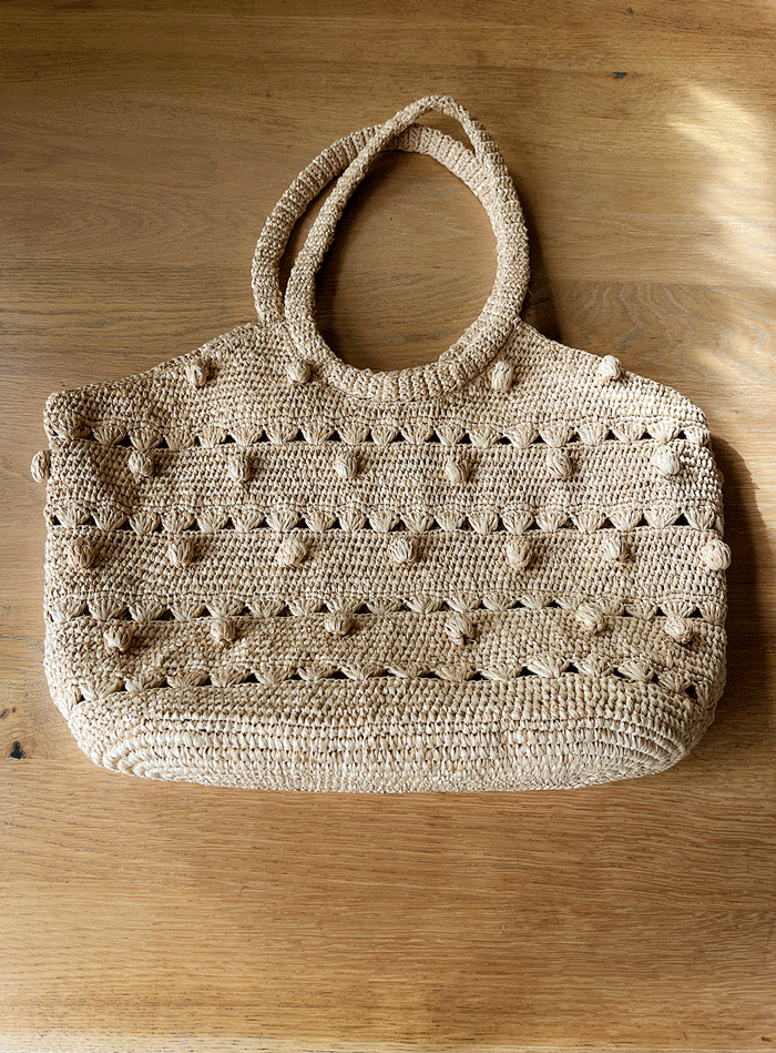 PANIER GRAND SOLEIL Raphia Naturel