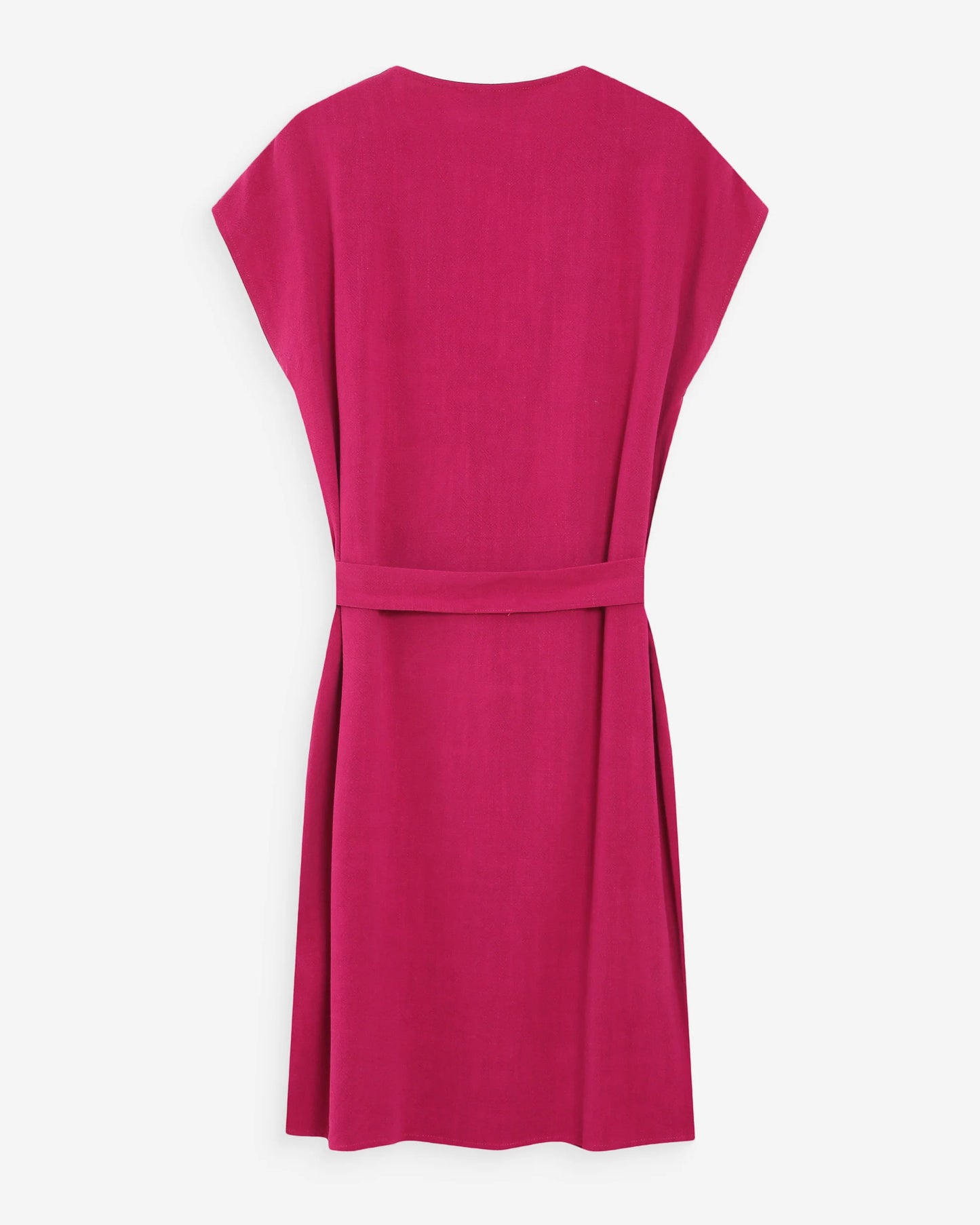 ROBE COURTE FLUIDE COL V MANCHES COURTES PIVOINE MARILOU