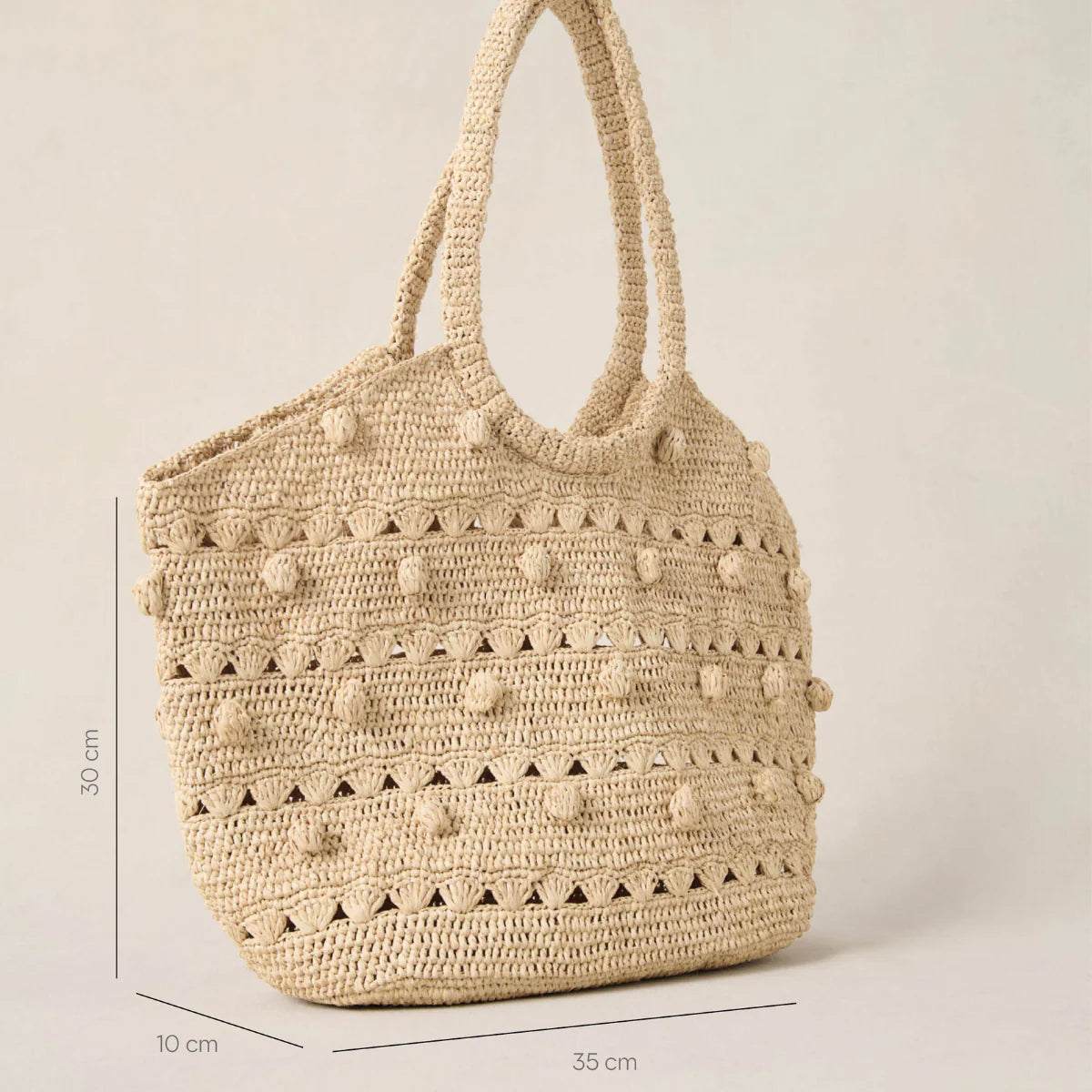 PANIER GRAND SOLEIL Raphia Naturel