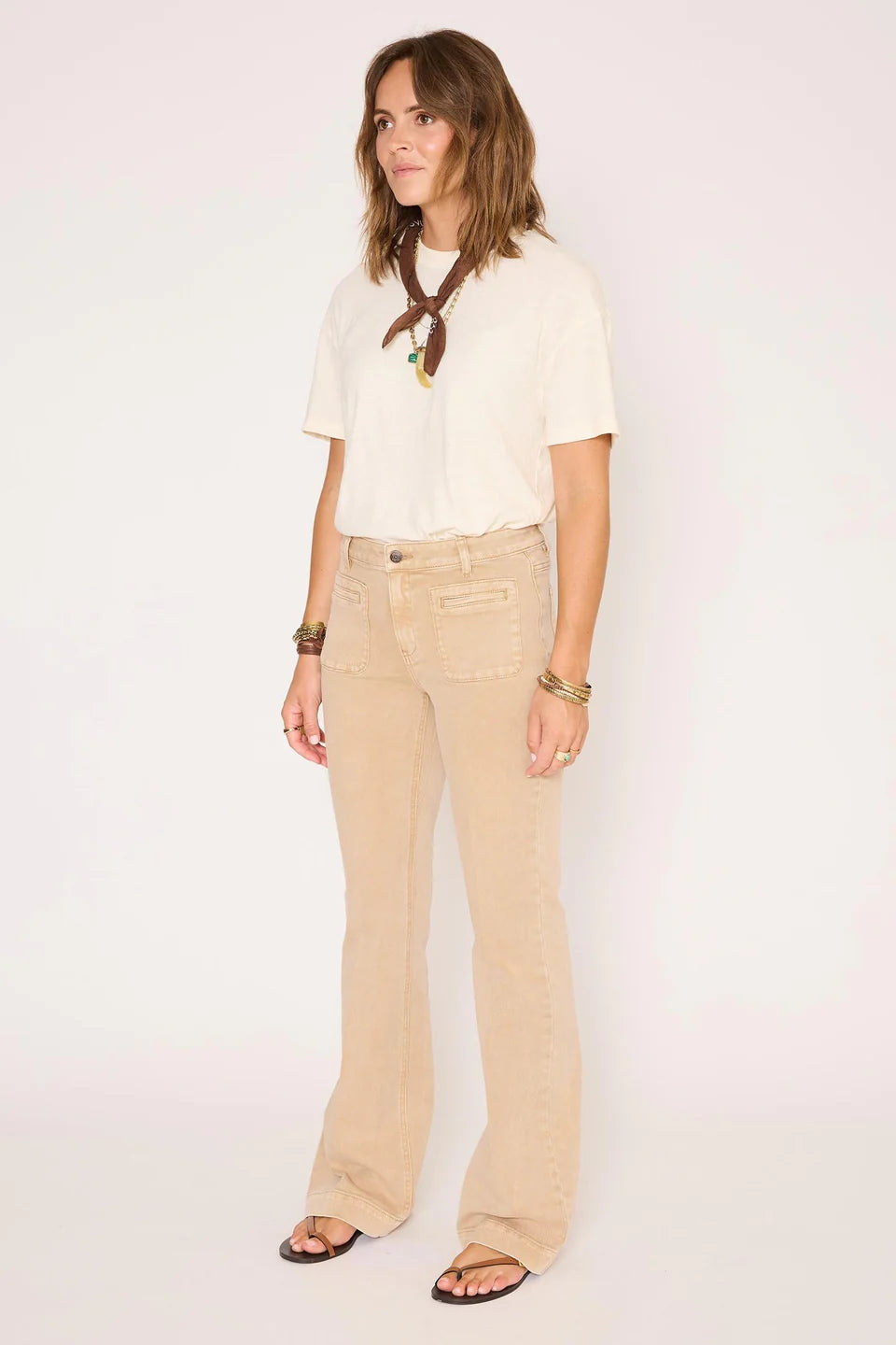 JEAN - THE DIANA PACIFIC DRILL-BEIGE