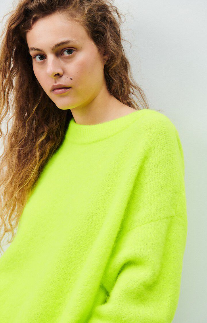 PULL FEMME VITOW JAUNE FLUO CHINE