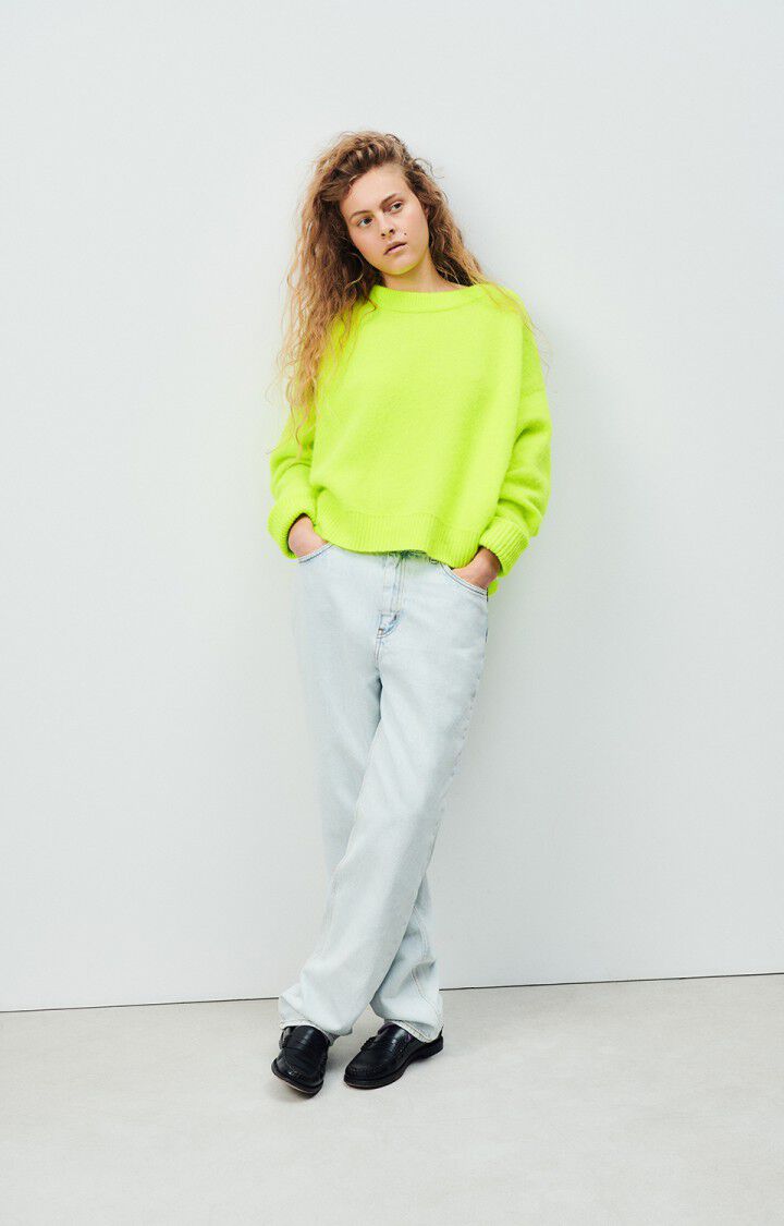 PULL FEMME VITOW JAUNE FLUO CHINE