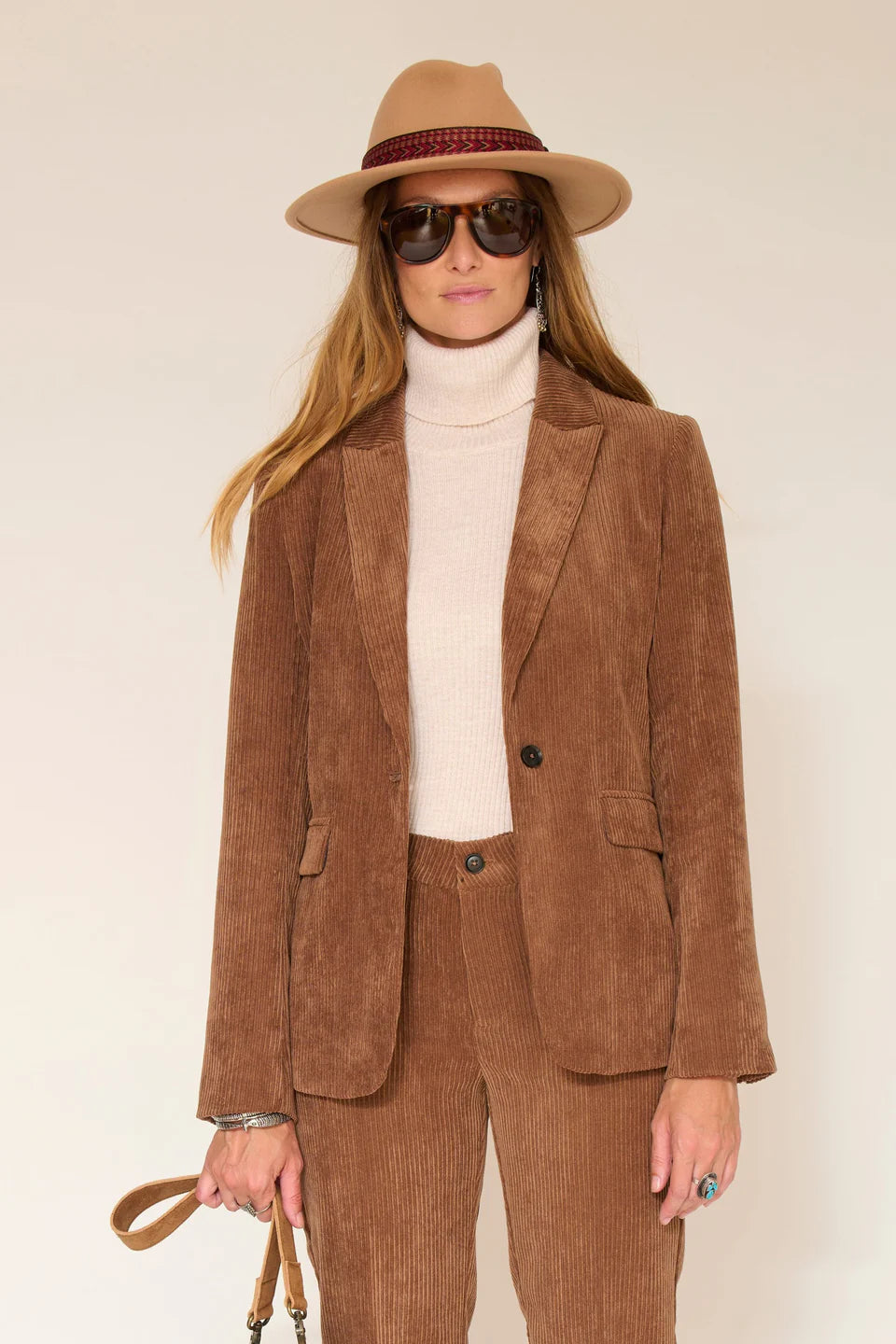 VESTE DE TAILLEUR - VIOLAINE CACAO
