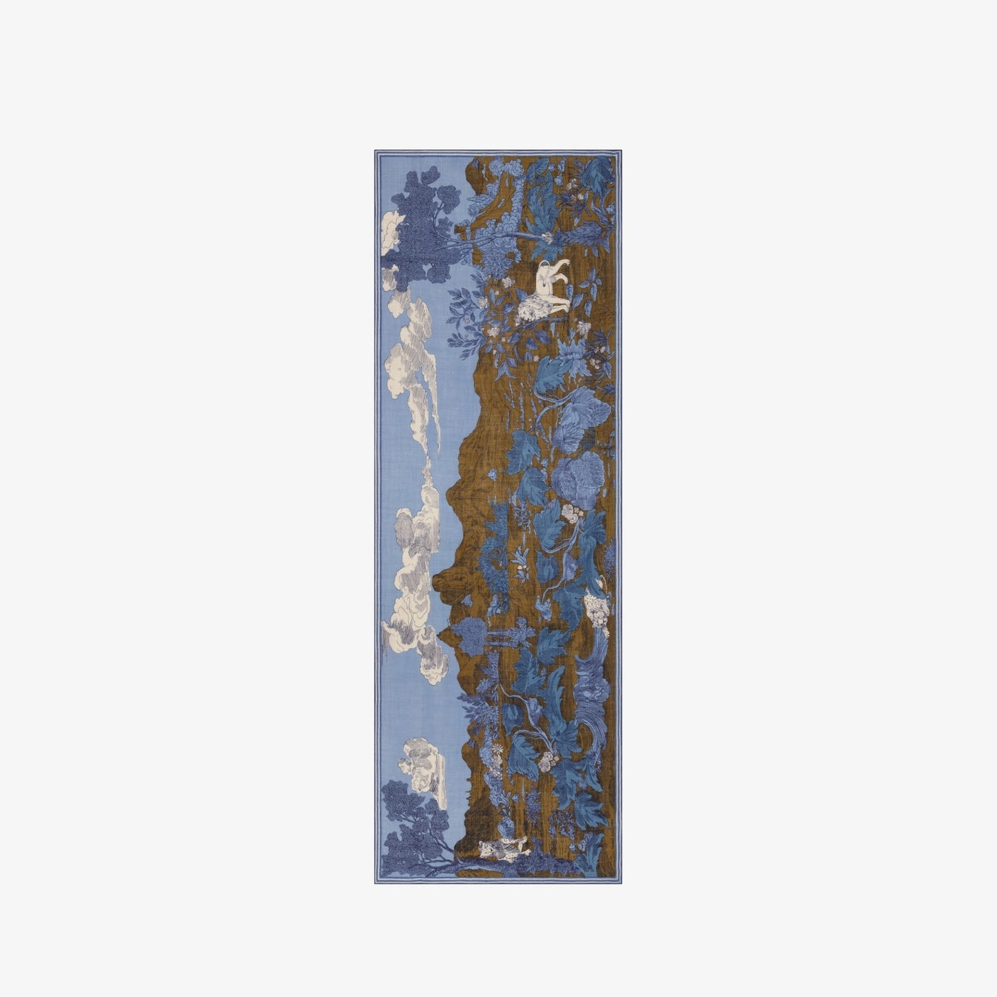 Écharpe 70 - Histoire - Bleu
