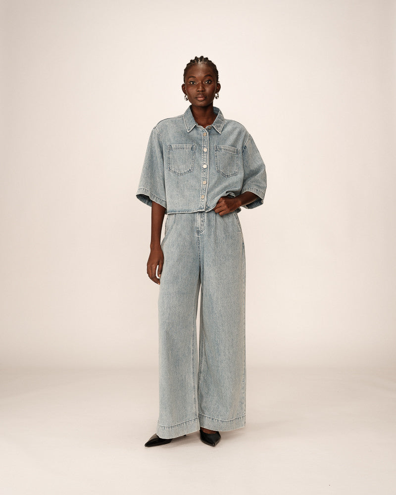 CHEMISE SKY BLUE POMONA