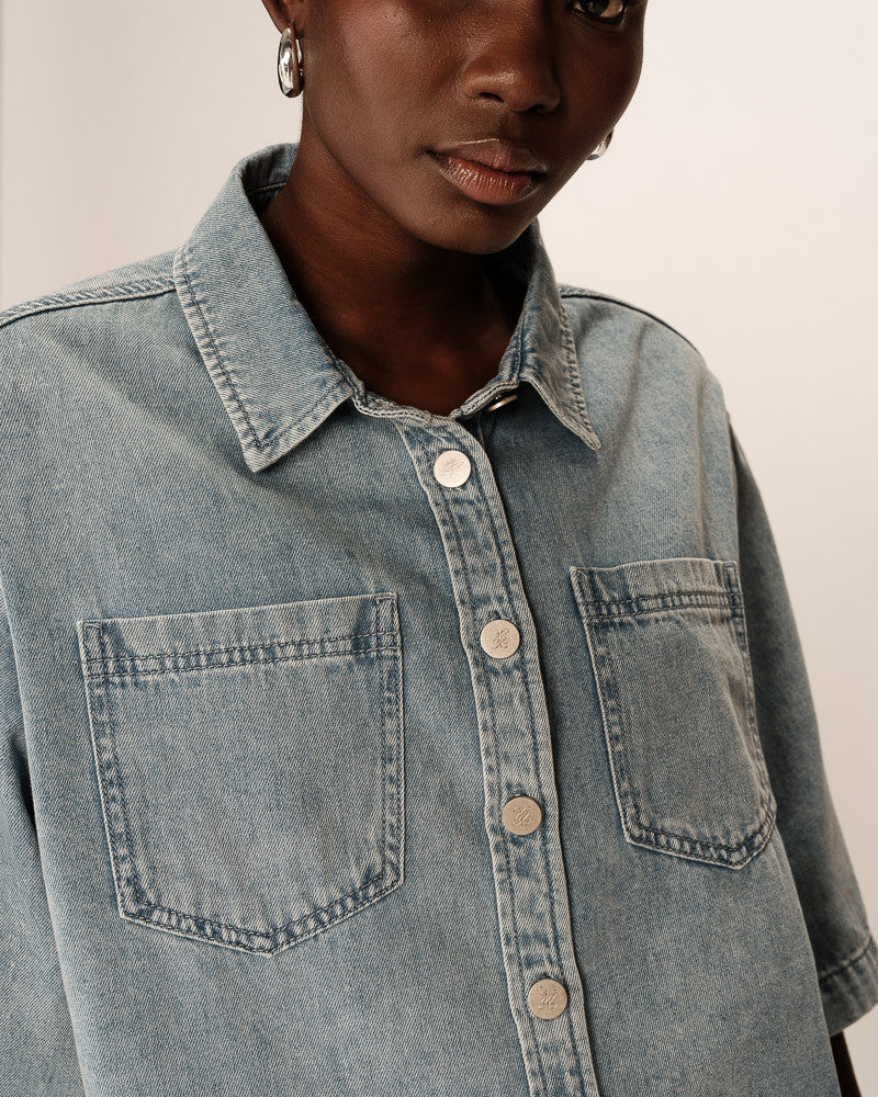 CHEMISE SKY BLUE POMONA