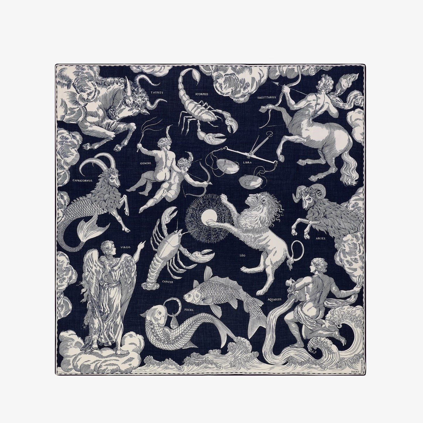 Carré 130 - Astrologie - Bleu foncé