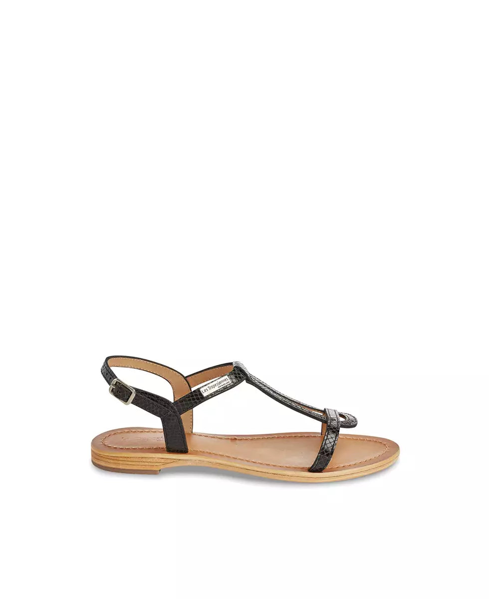 Sandales HAMAT Noir Serpent