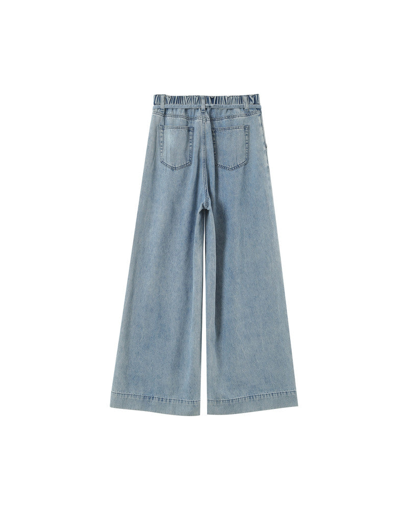 JEAN SKY BLUE POMPON
